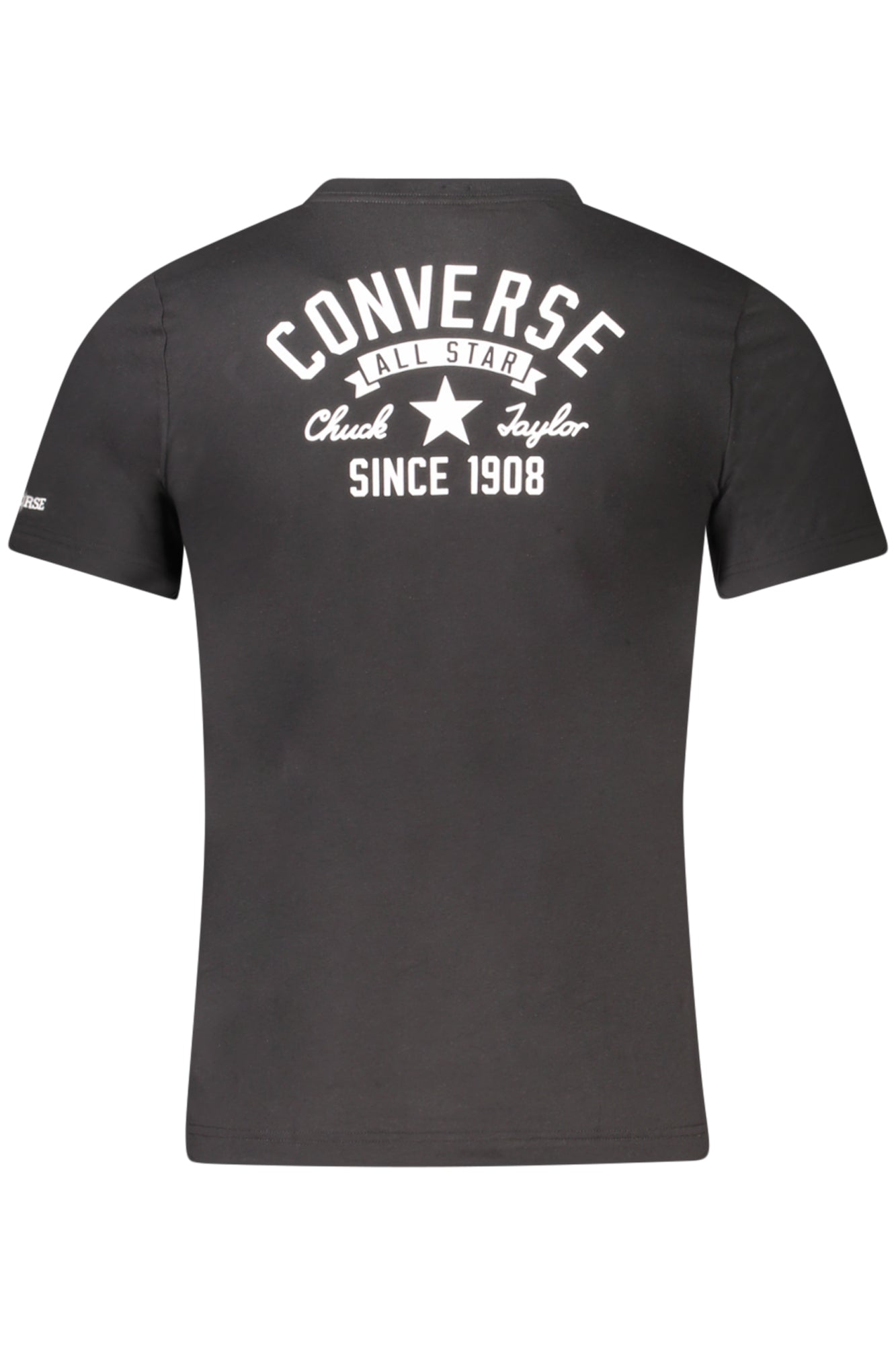 Converse Kinder T-Shirt Kurzarm Schwarz – Baumwolle mit Logo-Druck Schwarz
