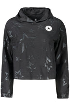 Converse Mädchen Langarm T-Shirt, Schwarz