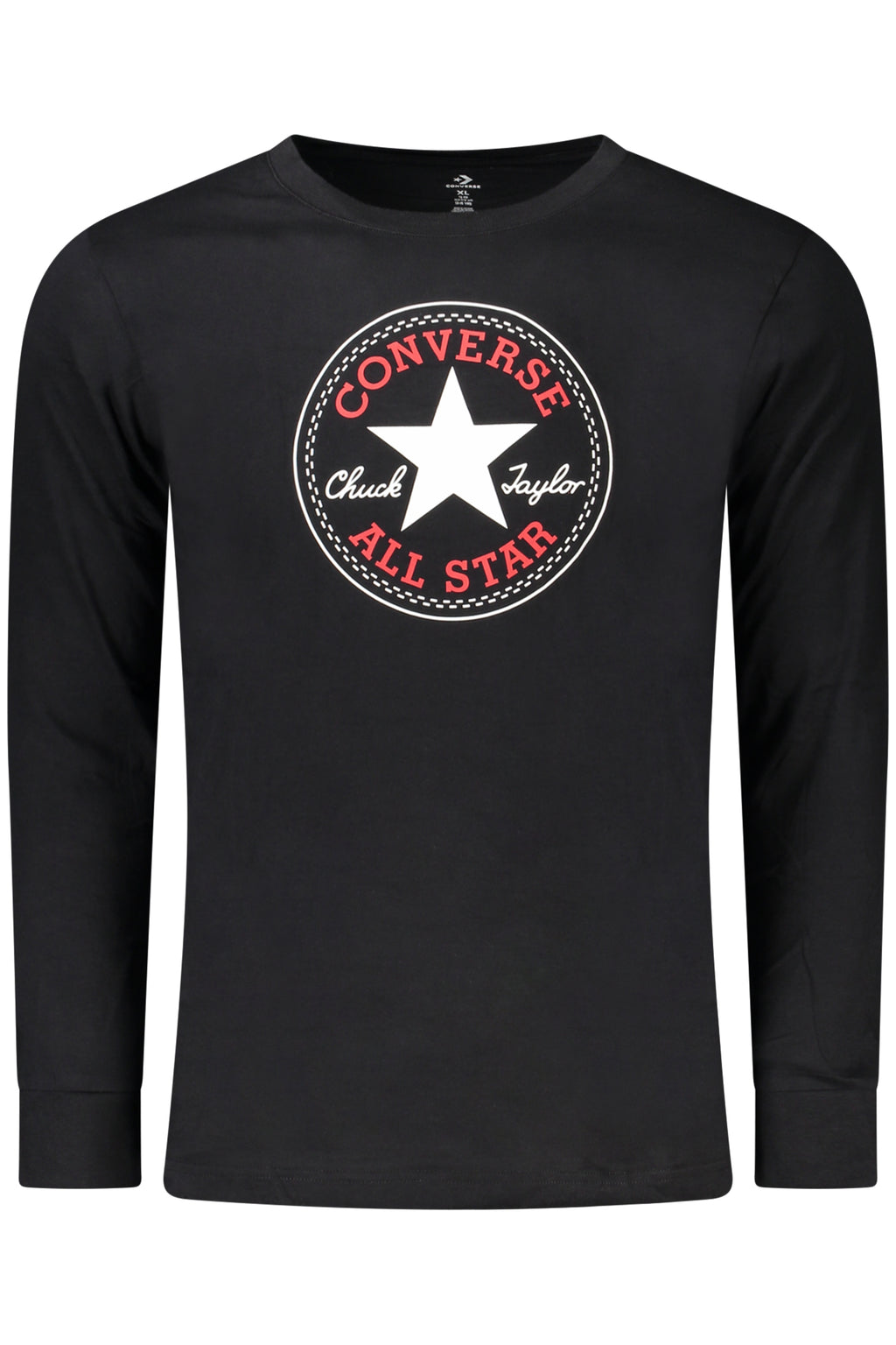 CONVERSE KINDER-T-SHIRT MIT LANGEN ÄRMELN, SCHWARZ