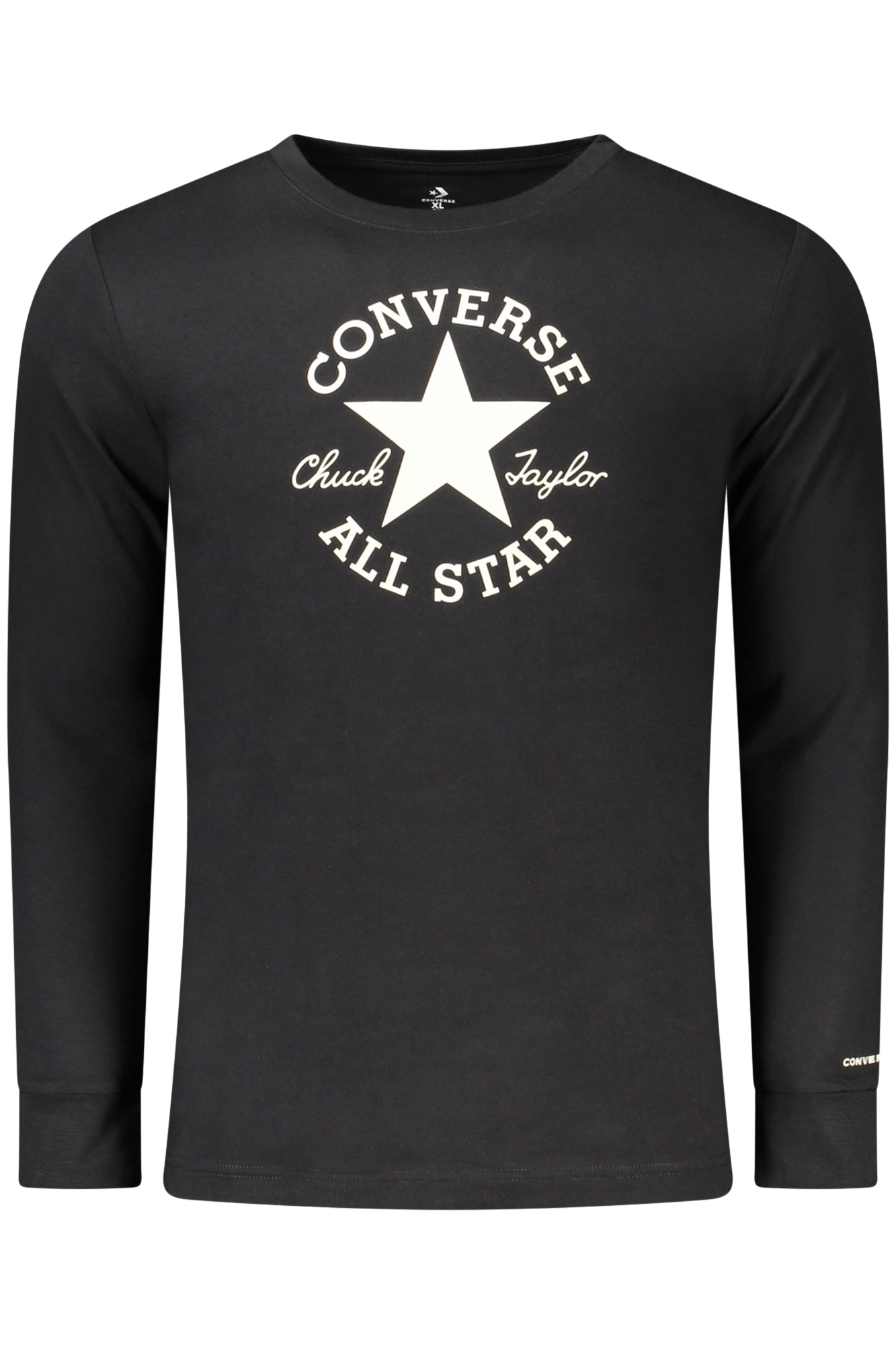 CONVERSE KINDER-T-SHIRT MIT LANGEN ÄRMELN, SCHWARZ Hauptbild