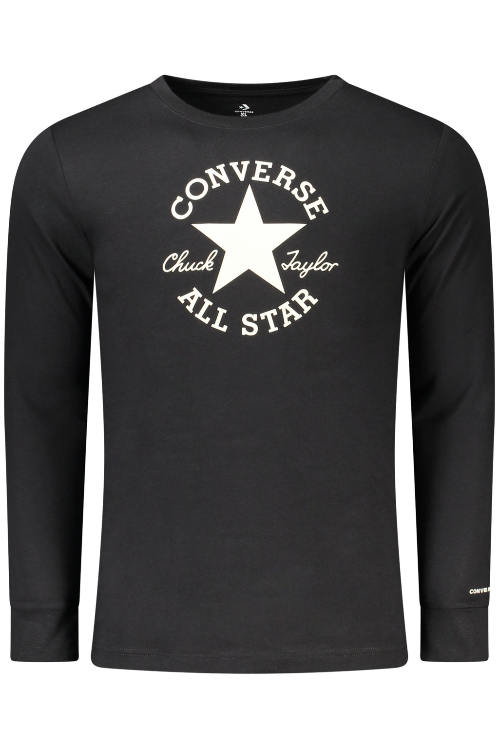 CONVERSE KINDER-T-SHIRT MIT LANGEN ÄRMELN, SCHWARZ