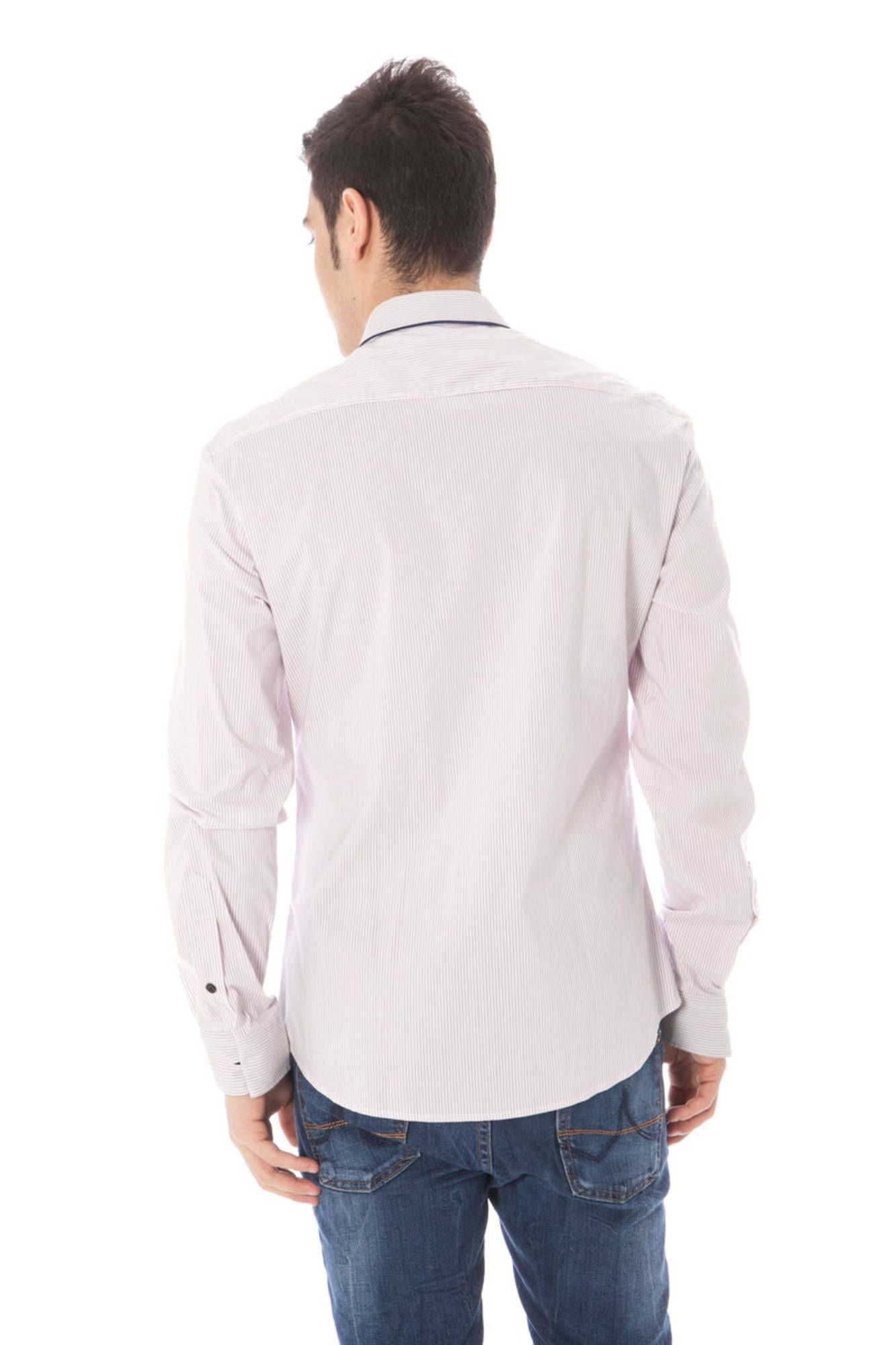 Costume National Herren Langarm-Hemd Rosa – Italienischer Kragen & Premium-Qualität Rosa