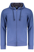 COVERI MOVING HERREN BLAUES REISSVERSCHLUSS-SWEATSHIRT