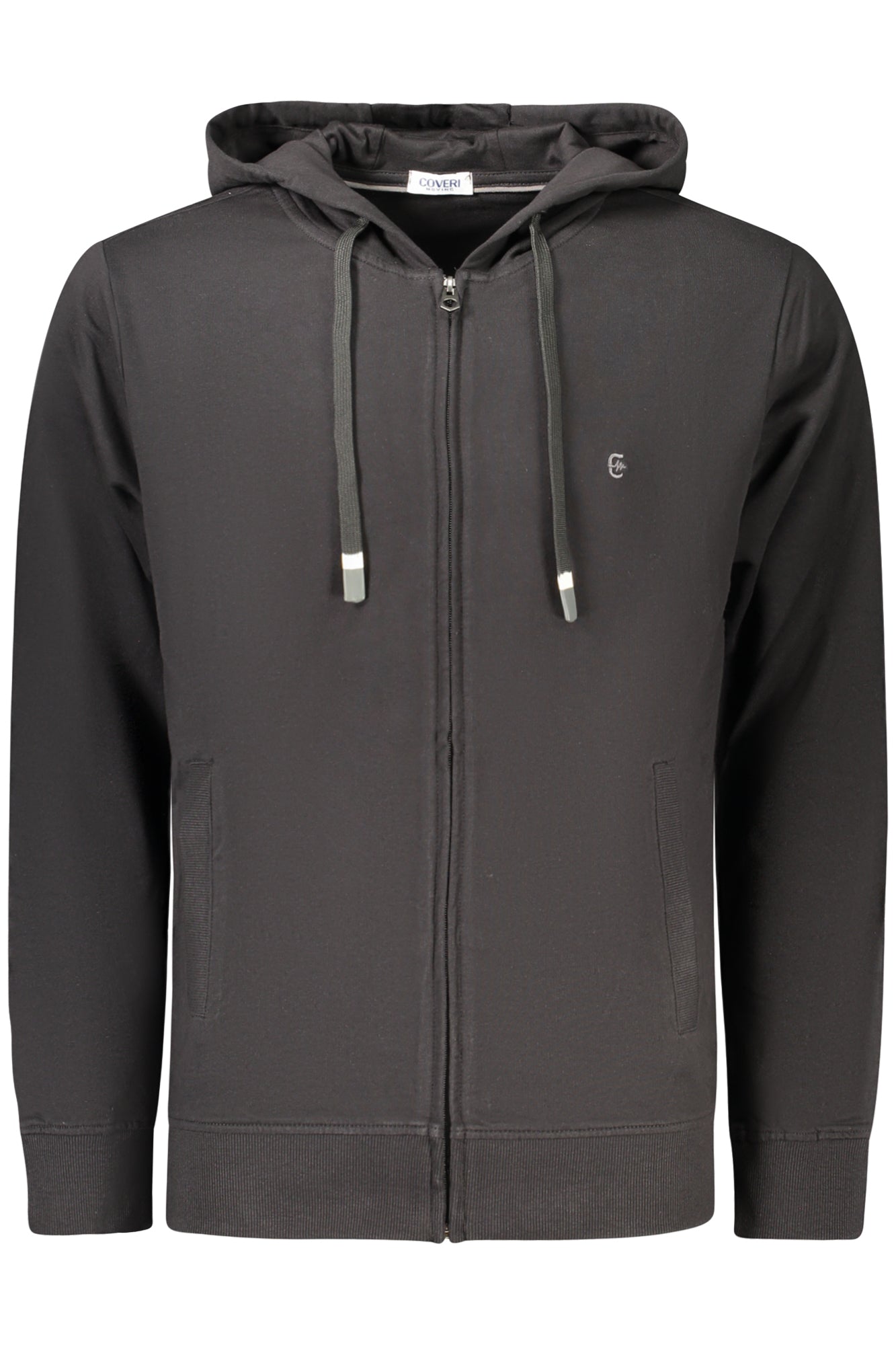 COVERI MOVING Herren Sweatshirt – Hoodie, mit Taschen Schwarz