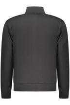 COVERI MOVING Herren-Sweatshirt mit Reißverschluss, schwarz