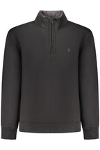 COVERI MOVING Herren-Sweatshirt mit Reißverschluss, schwarz