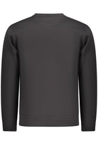 COVERI MOVING Herren-Sweatshirt mit Reißverschluss, schwarz