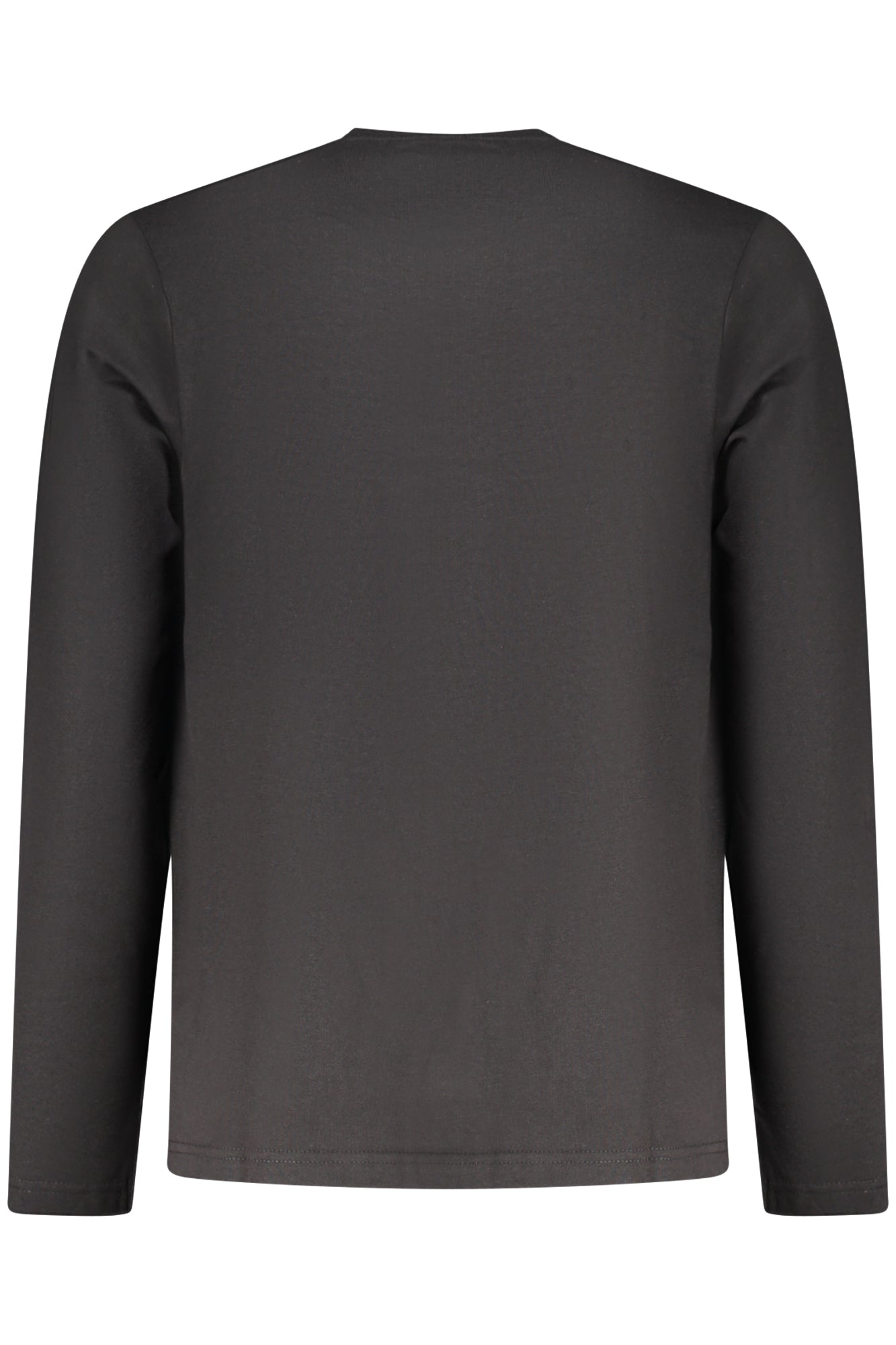 COVERI MOVING Langarmshirt Herren – Blaues T-Shirt mit Stickerei für Herbst/Winter Schwarz