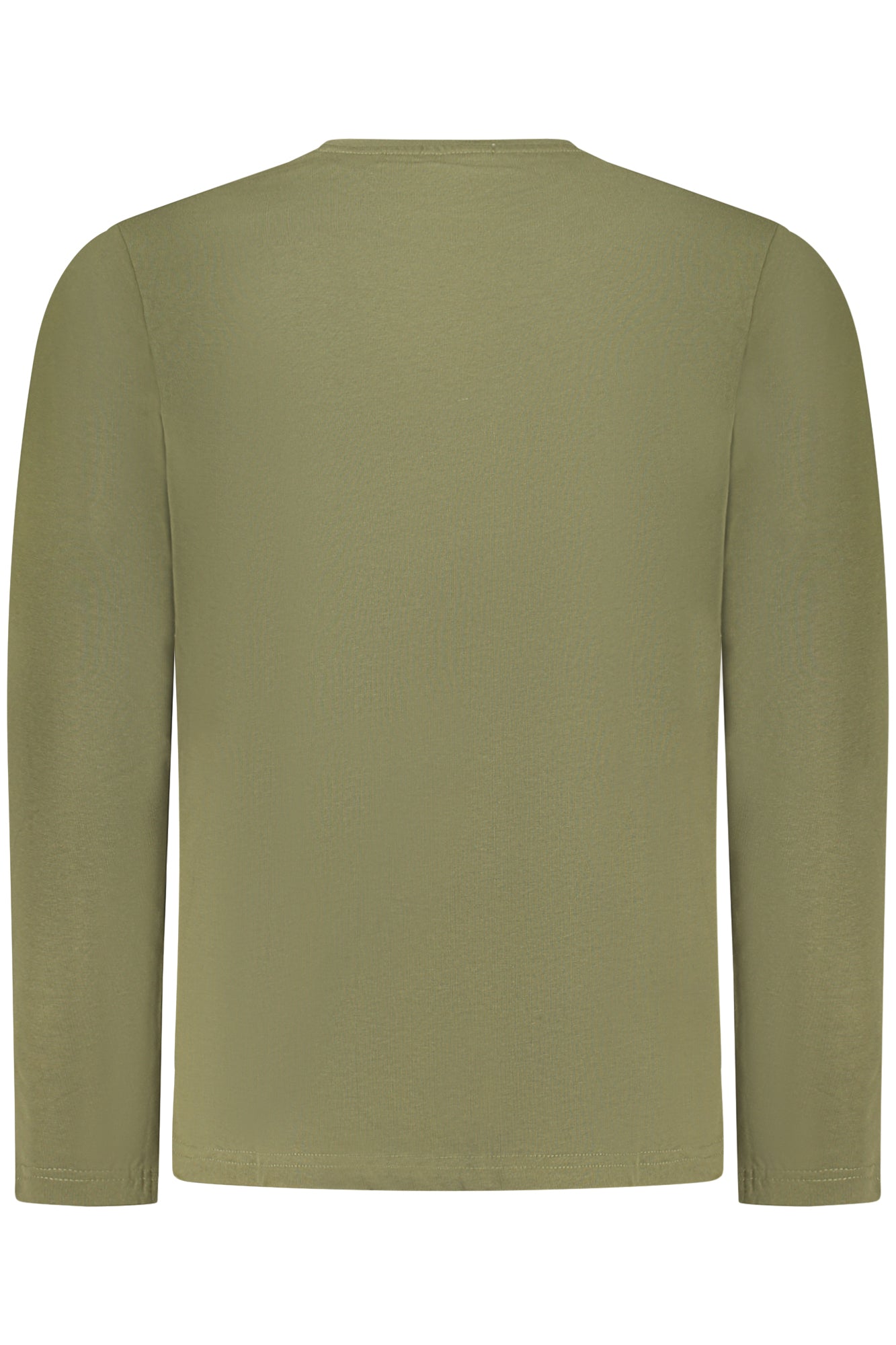 COVERI MOVING Langarmshirt Herren – Blaues T-Shirt mit Stickerei für Herbst/Winter Grün