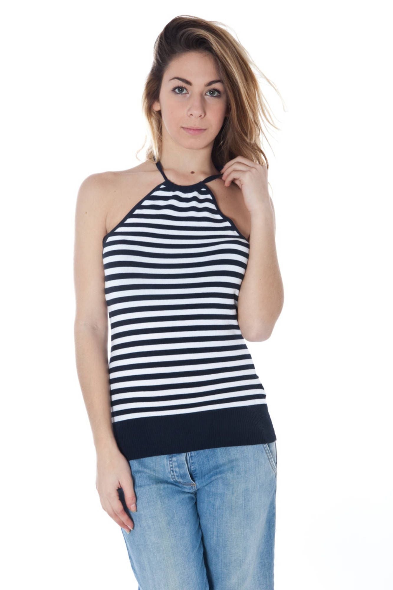 DATCH Damen Tank Top – Blaues Baumwoll-Top für Frühjahr & Sommer | soulluna.de Blau