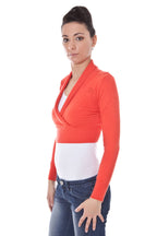 DATCH SHRUG LANGARM FRAU ROT