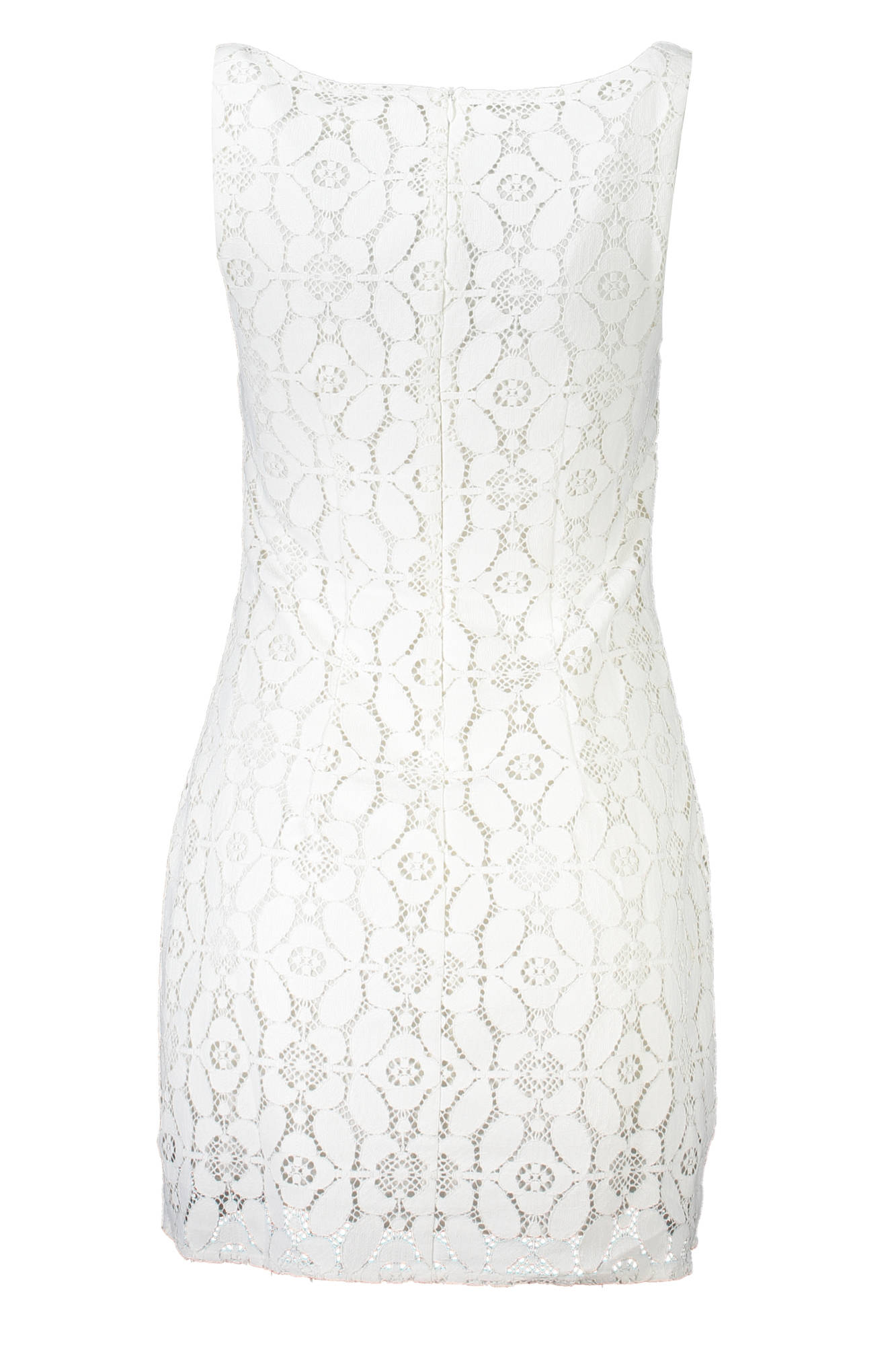 DESIGUAL Kurzes Kleid Damen – Gelbes Sommerkleid mit kontrastierenden Details Weiß