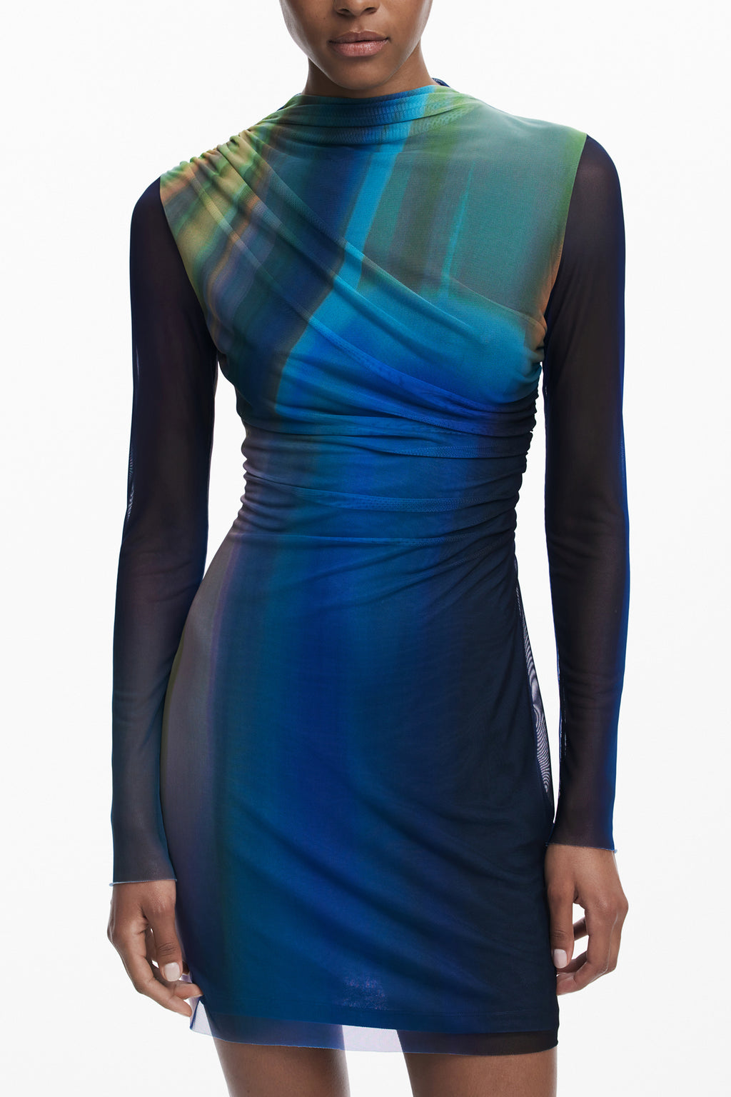 DESIGUAL KURZES KLEID FÜR DAMEN IN BLAU