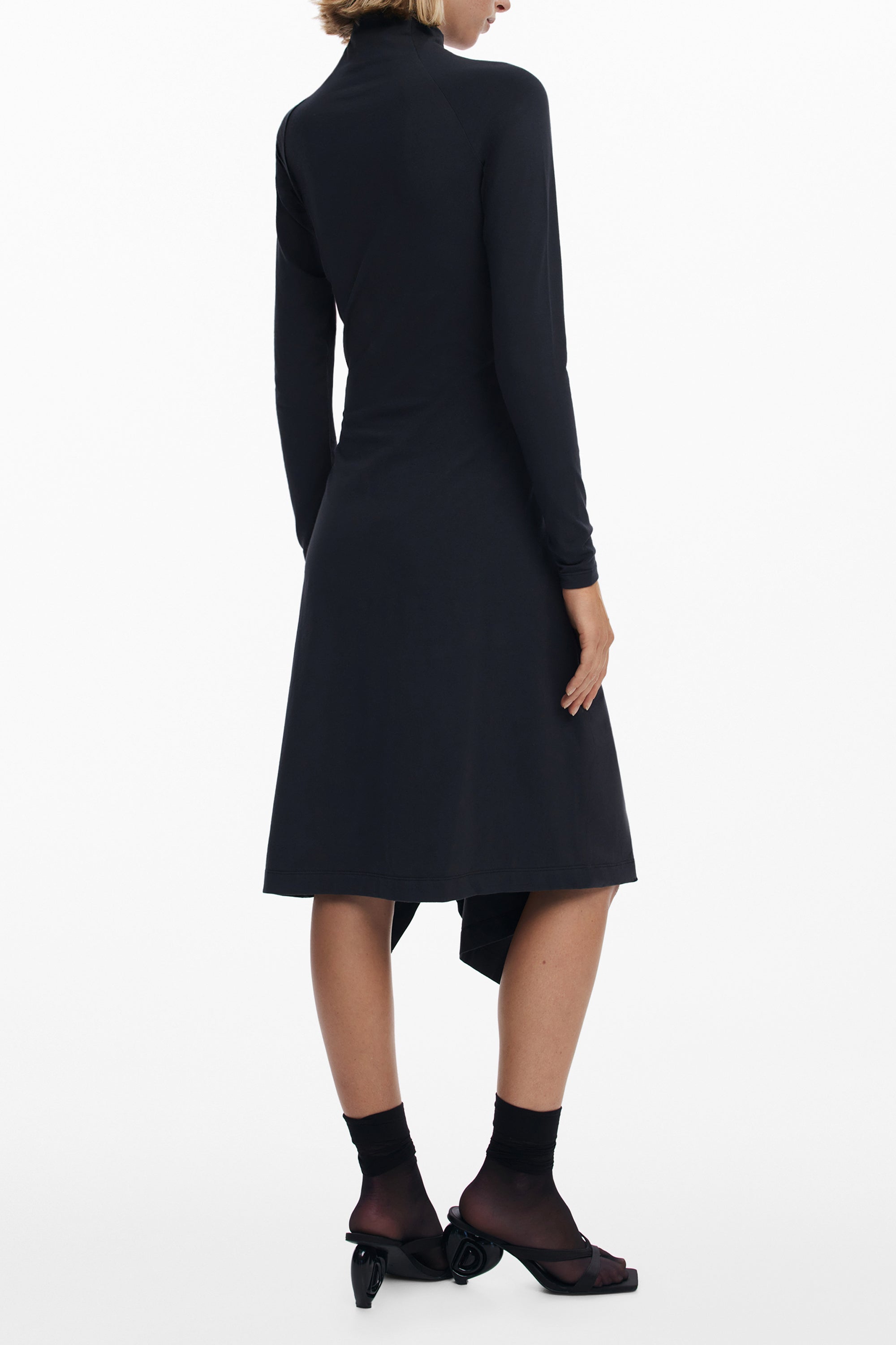 DESIGUAL KURZES KLEID FÜR DAMEN IN SCHWARZ