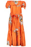 DESIGUAL DAMEN LANGES KLEID ORANGE