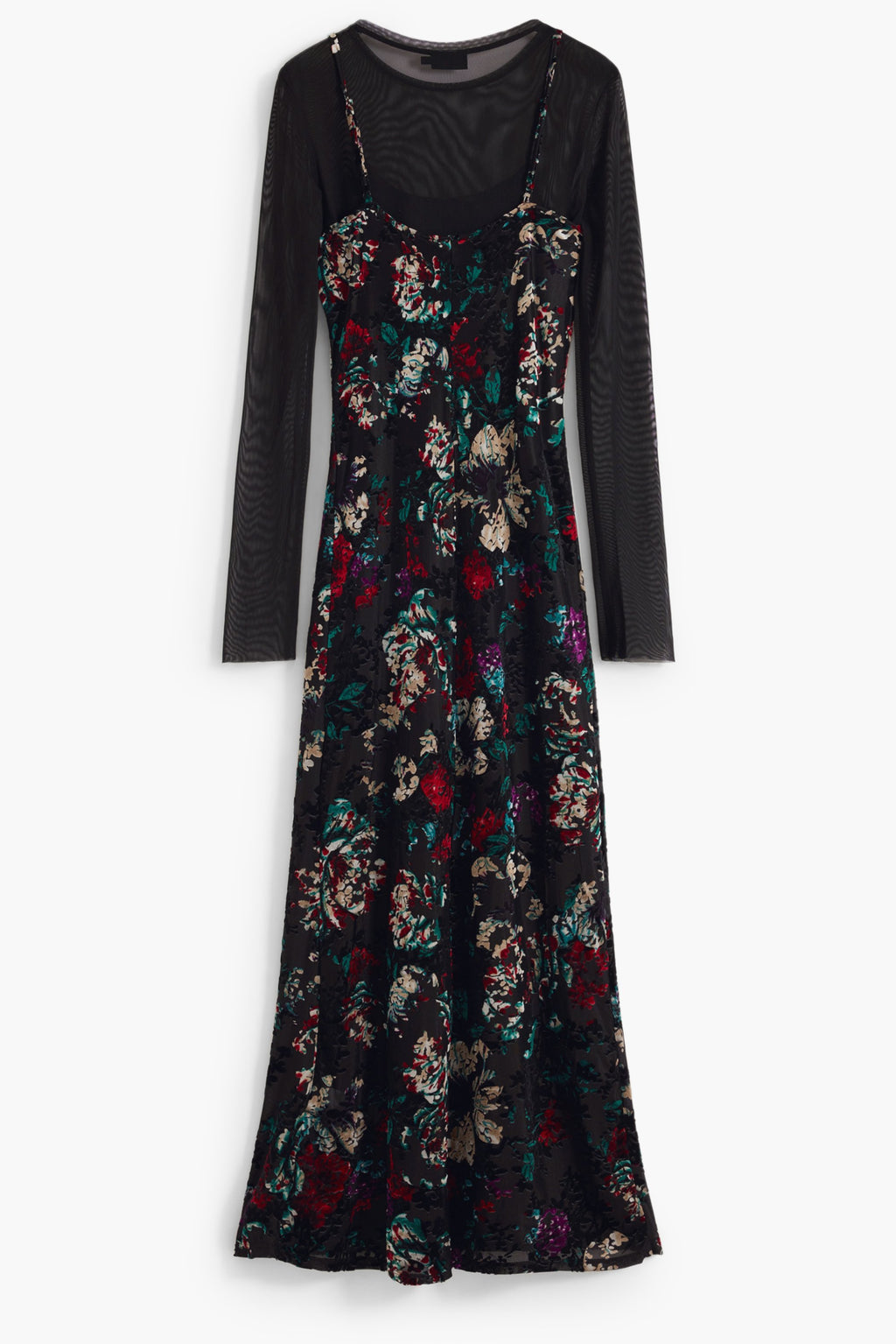 DESIGUAL LANGES SCHWARZES DAMENKLEID