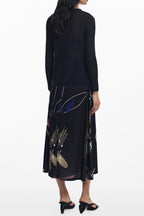 DESIGUAL LANGES SCHWARZES DAMENKLEID