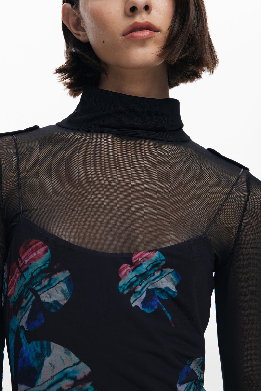 DESIGUAL LANGES SCHWARZES DAMENKLEID