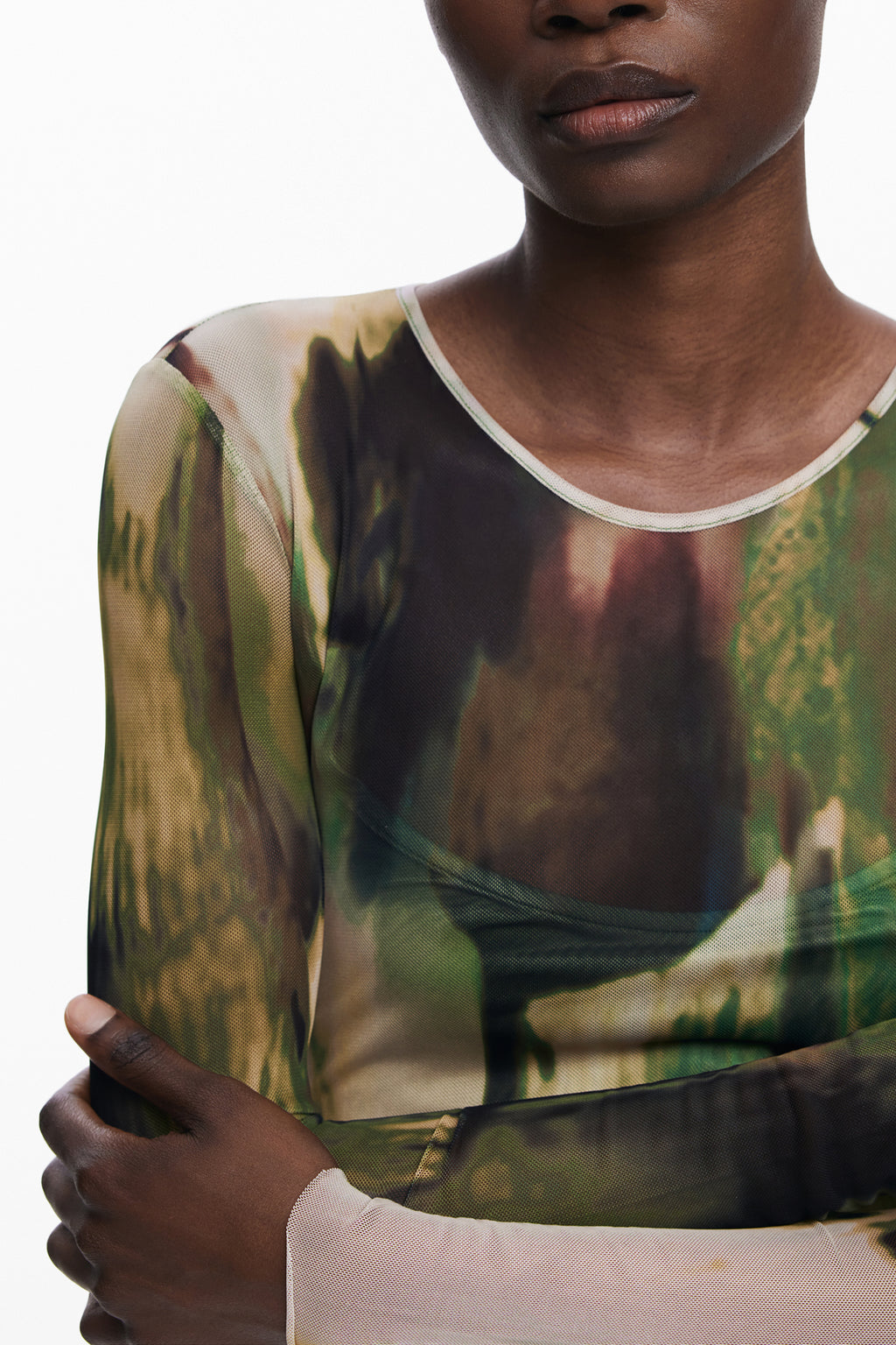 DESIGUAL DAMEN LANGES KLEID GRÜN