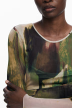 DESIGUAL DAMEN LANGES KLEID GRÜN