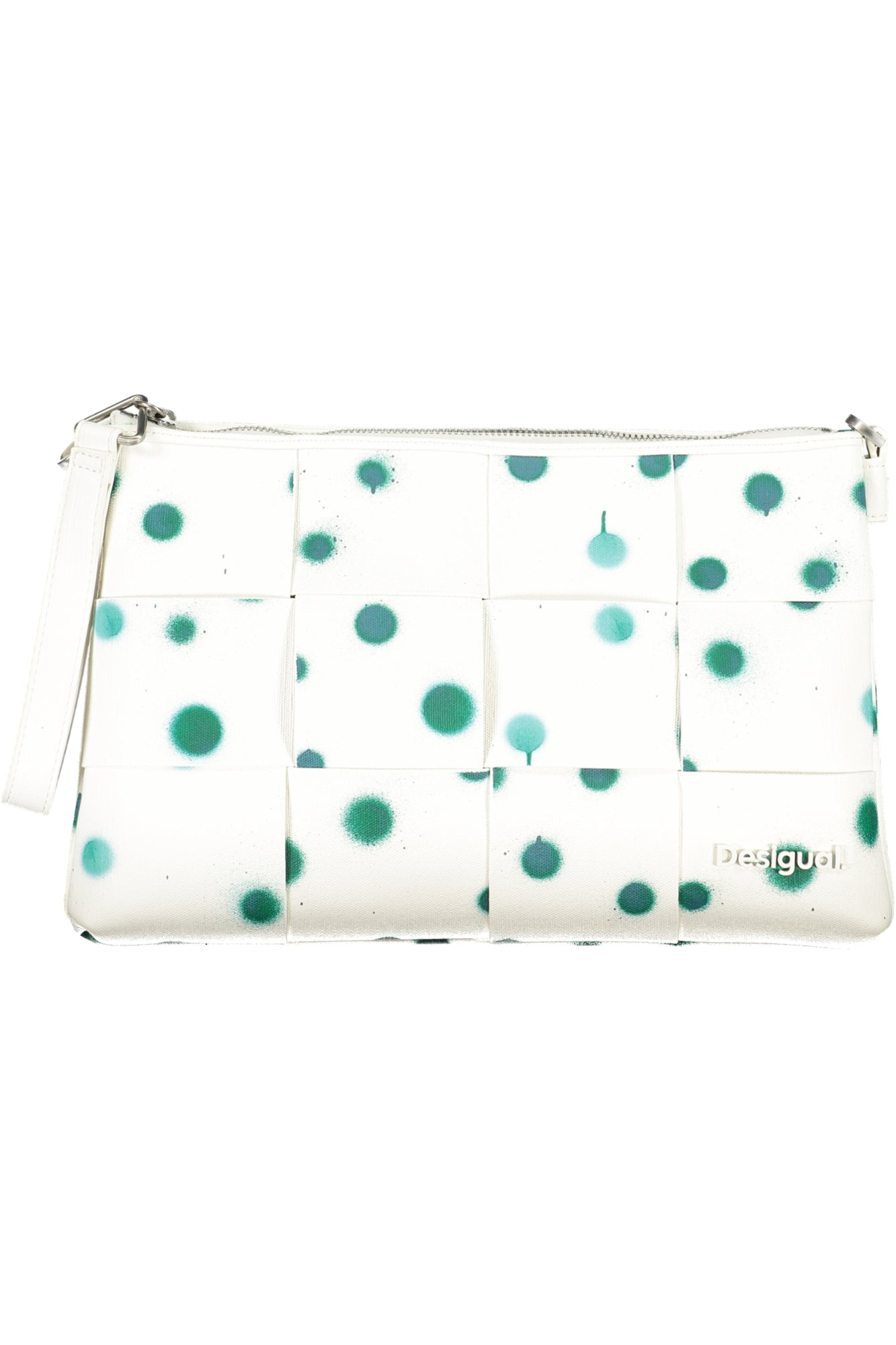 DESIGUAL Damentasche Weiß – Polka Dot Design mit abnehmbarem Schultergurt Weiß Hauptbild