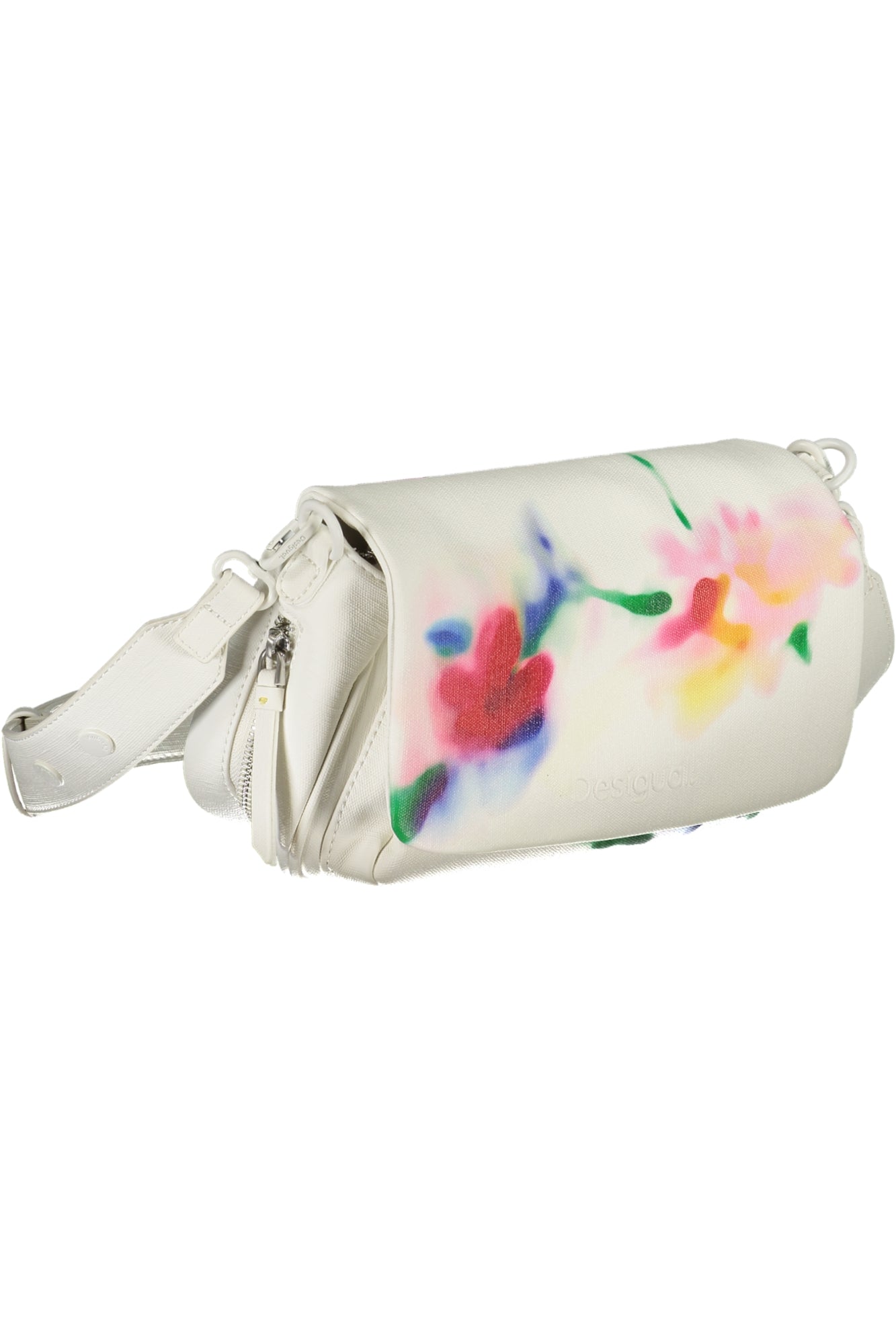 DESIGUAL Damen Tasche Weiß – Erweiterbare Handtasche mit Schultergurt | soulluna.de Weiß
