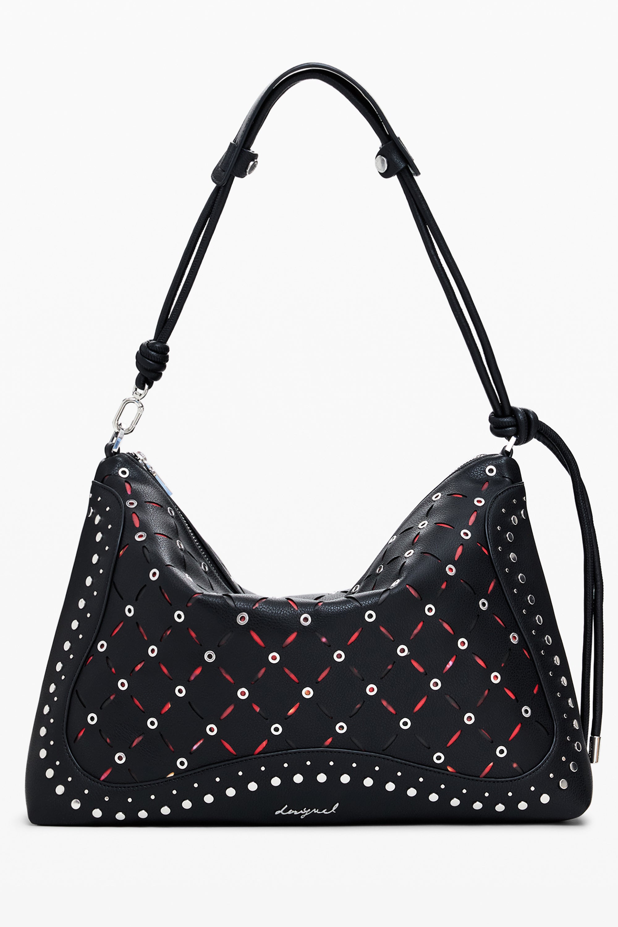 DESIGUAL Damen Tasche schwarz – Yankee Leiria Mini-Tasche mit abnehmbarem Schultergurt Schwarz