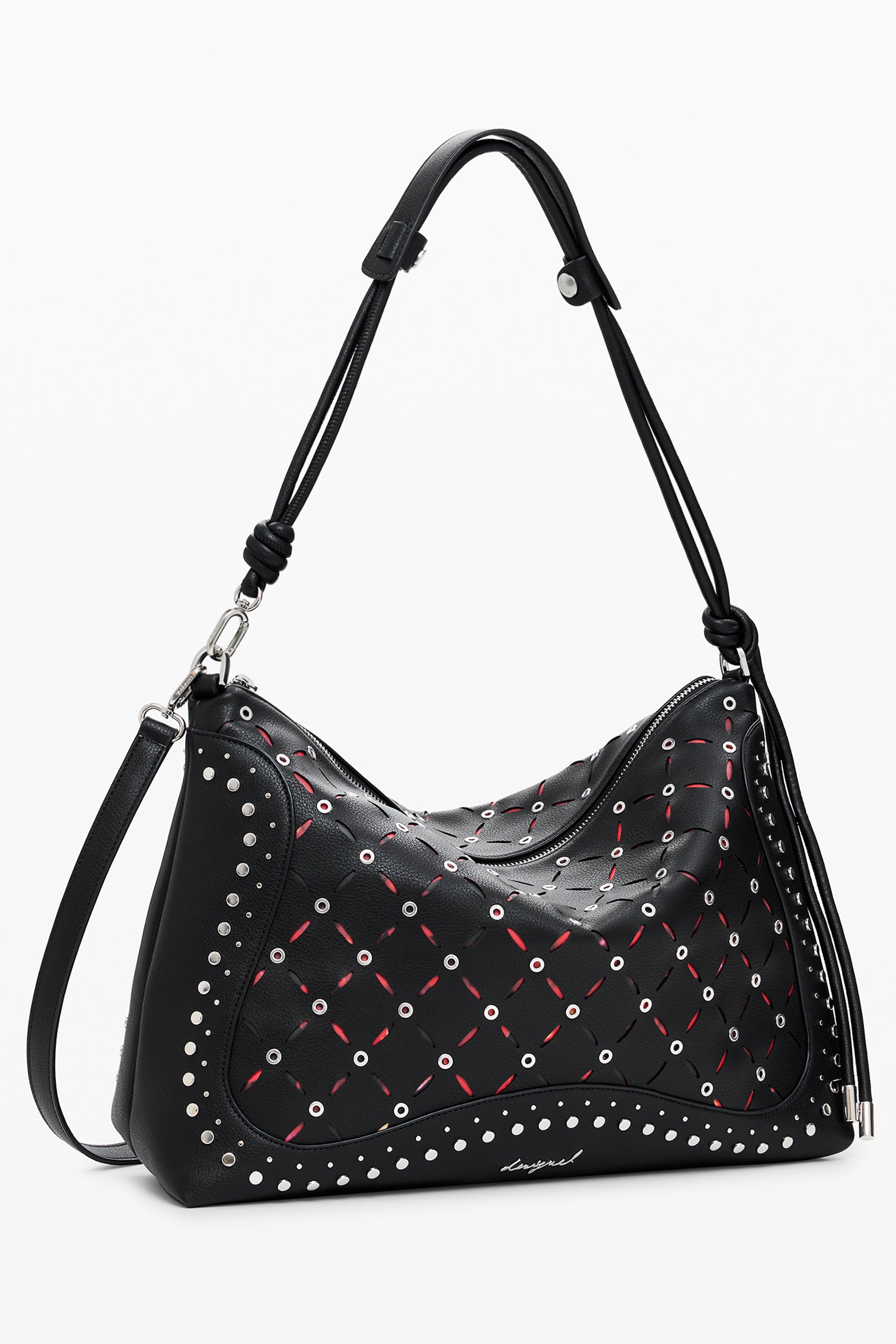 DESIGUAL Damen Tasche schwarz – Yankee Leiria Mini-Tasche mit abnehmbarem Schultergurt Schwarz