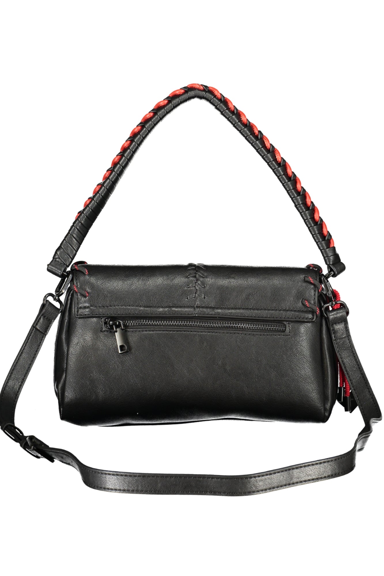 DESIGUAL Damen-Tasche schwarz – Medium Flasche mit Stickerei | soulluna.de Schwarz