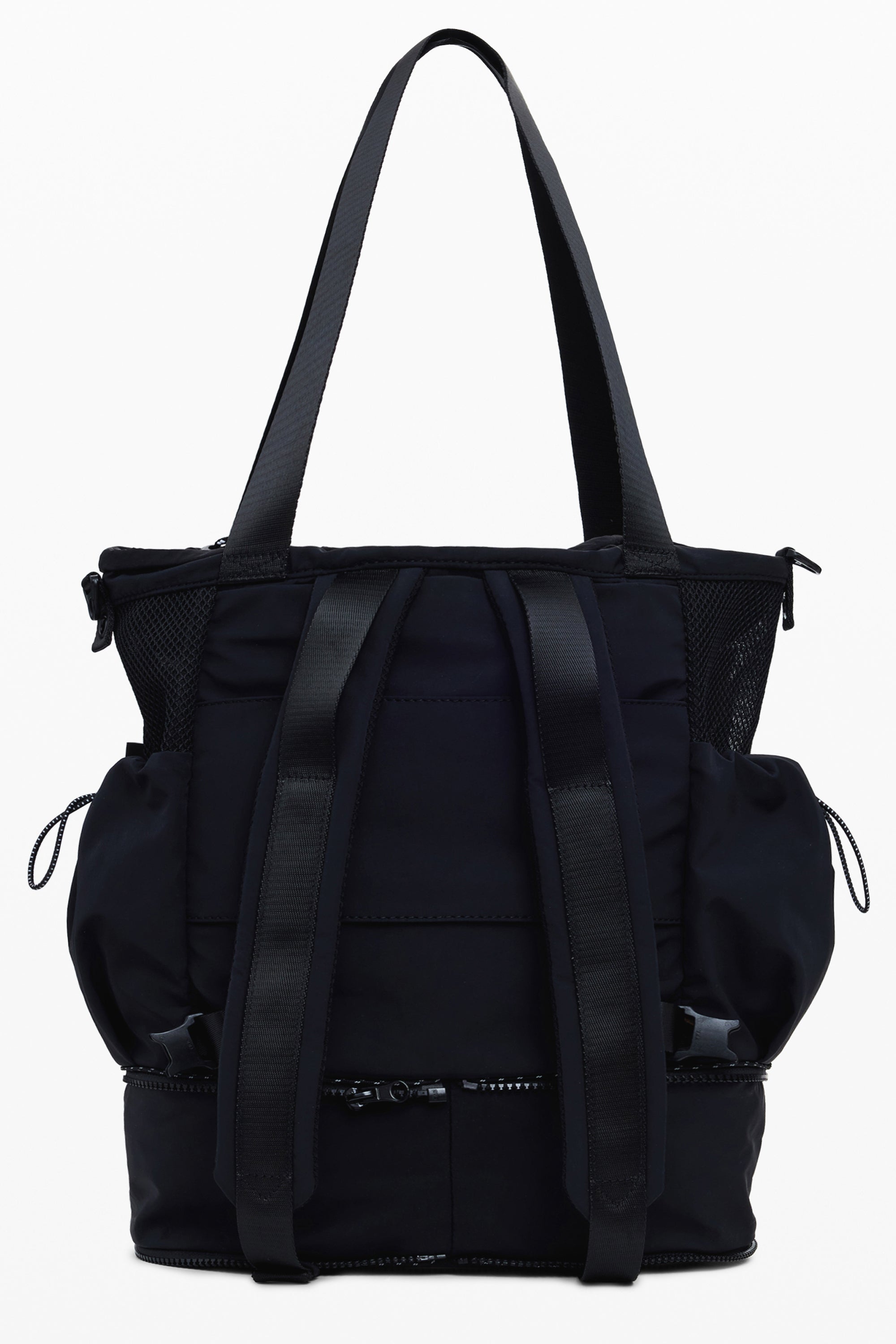 DESIGUAL Damen Tasche schwarz – Umwandlungsfähiger Rucksack für Herbst/Winter Schwarz