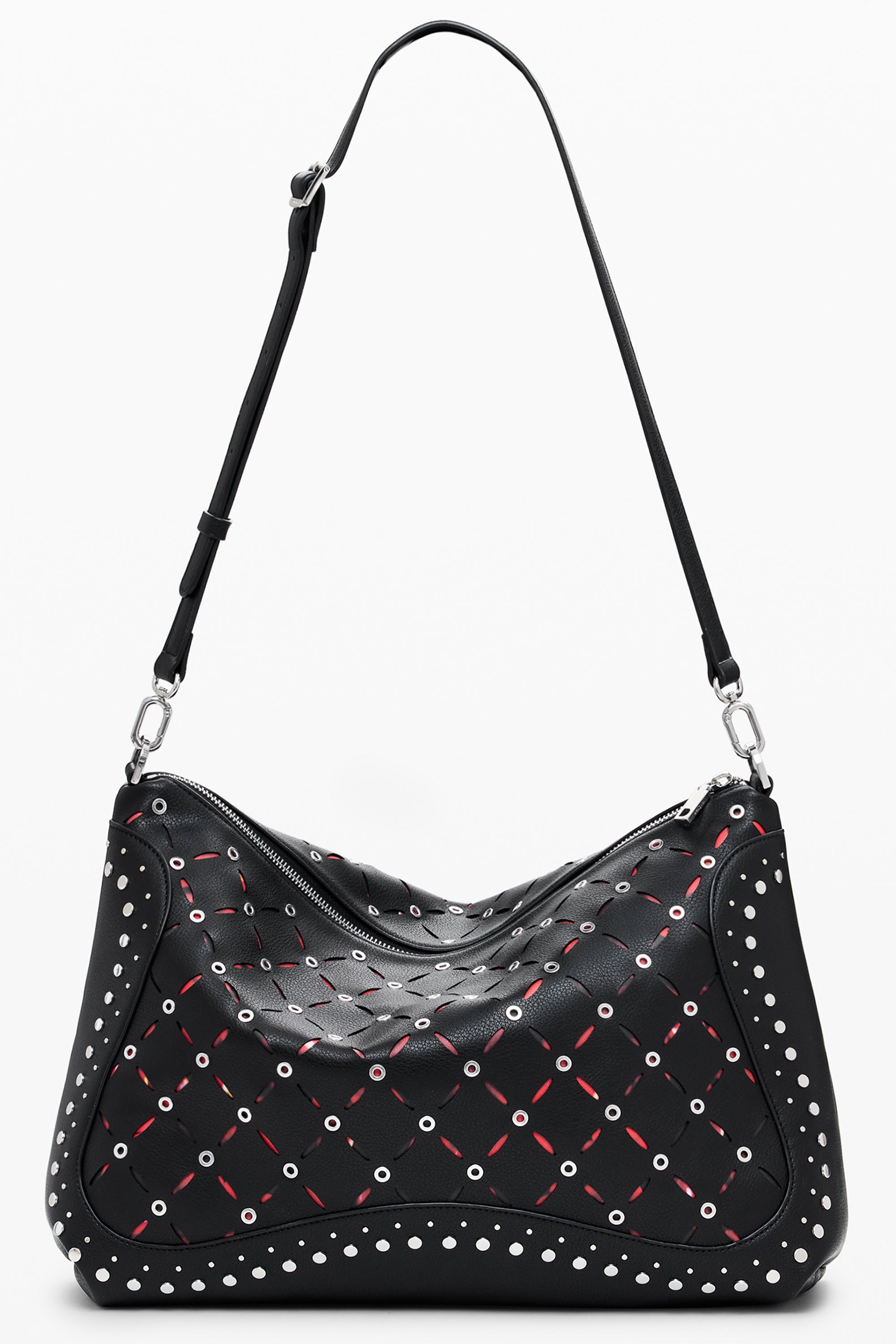 DESIGUAL Damen Tasche schwarz – Yankee Leiria Mini-Tasche mit abnehmbarem Schultergurt Schwarz