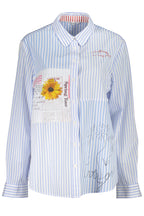 DESIGUAL LANGARMSHIRT DAMEN BLAU