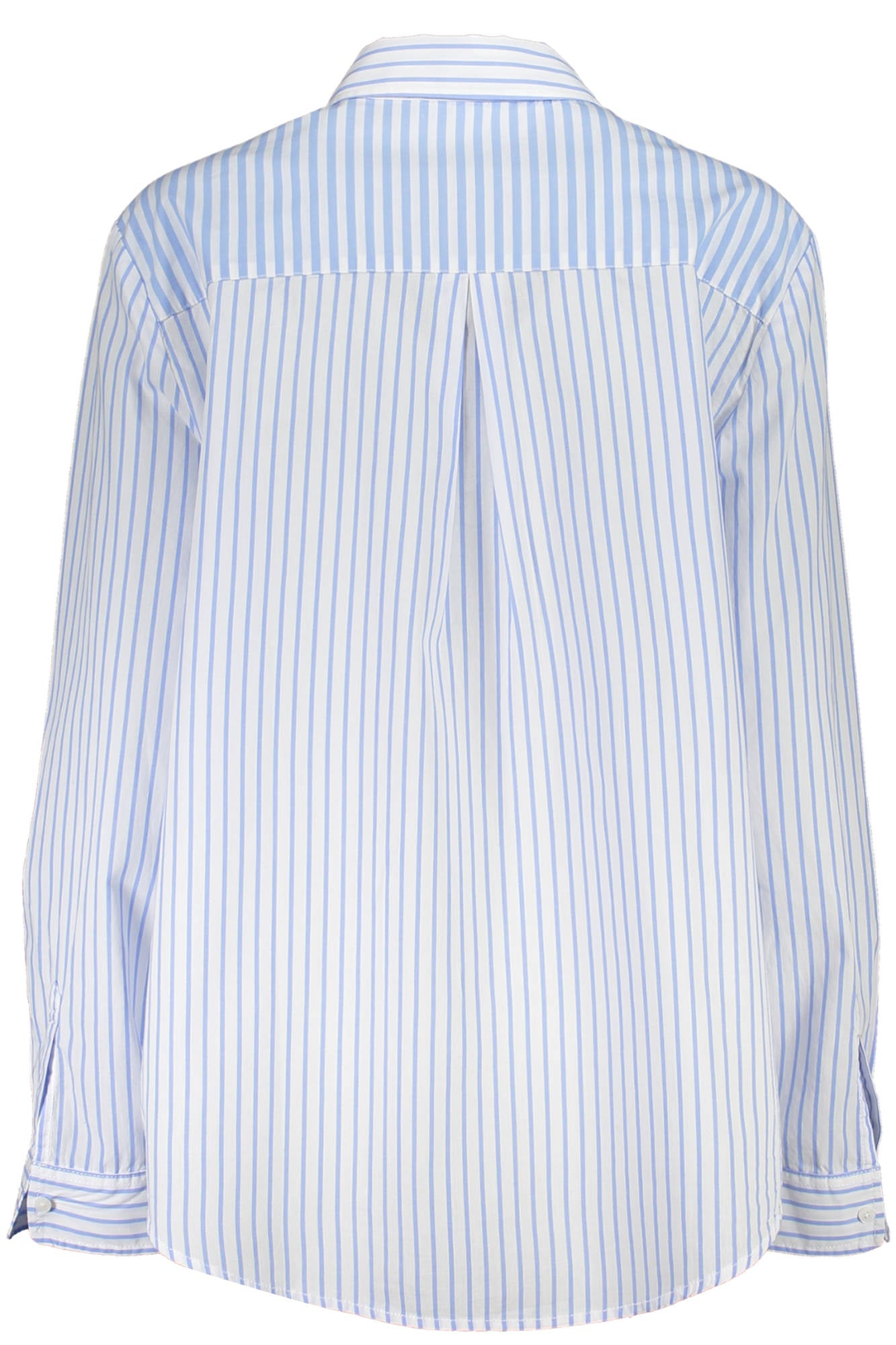 DESIGUAL Langarmshirt Damen Blau – Italienischer Kragen aus Viskose | soulluna.de Hellblau