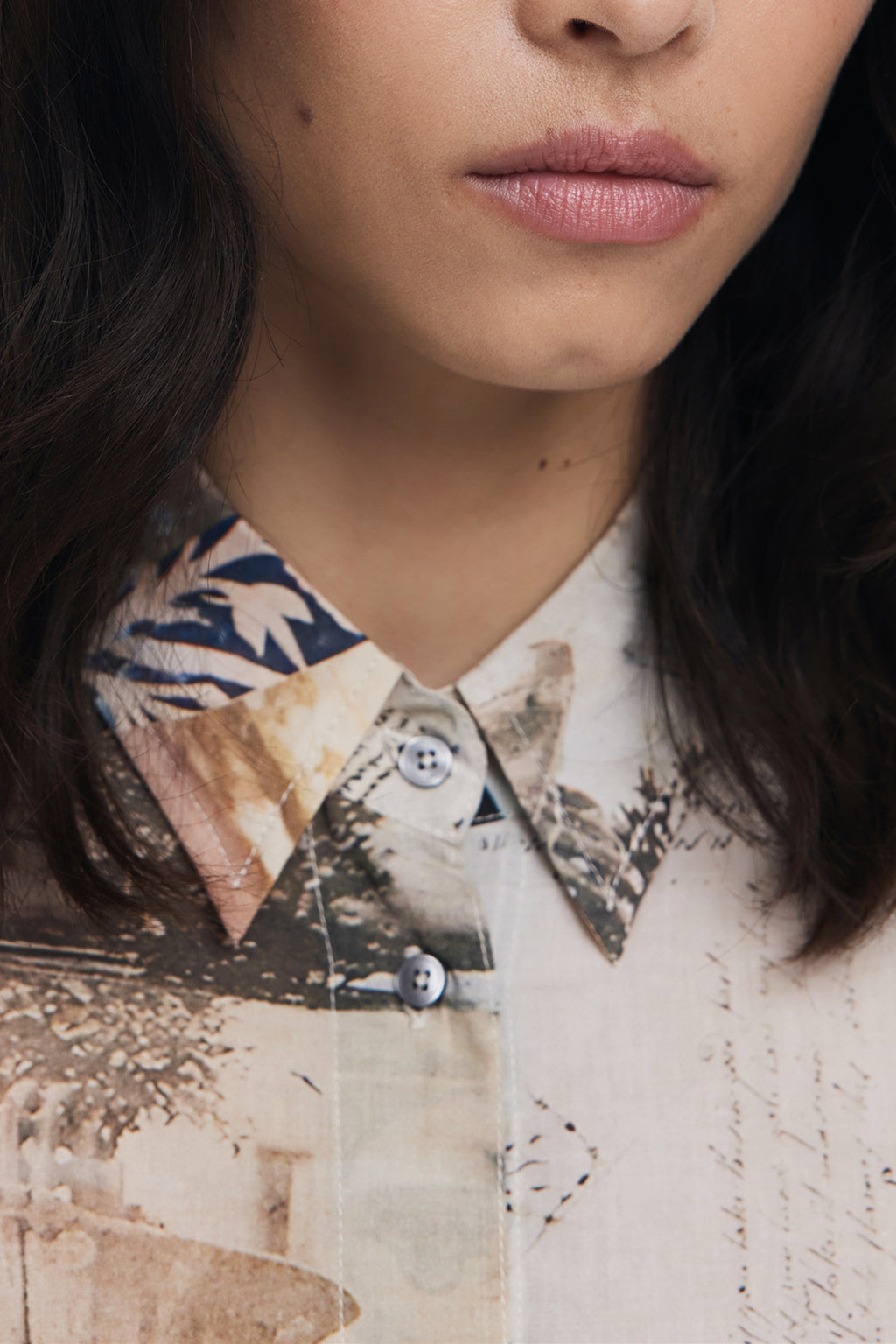 DESIGUAL DAMEN LANGARMSHIRT, BEIGE