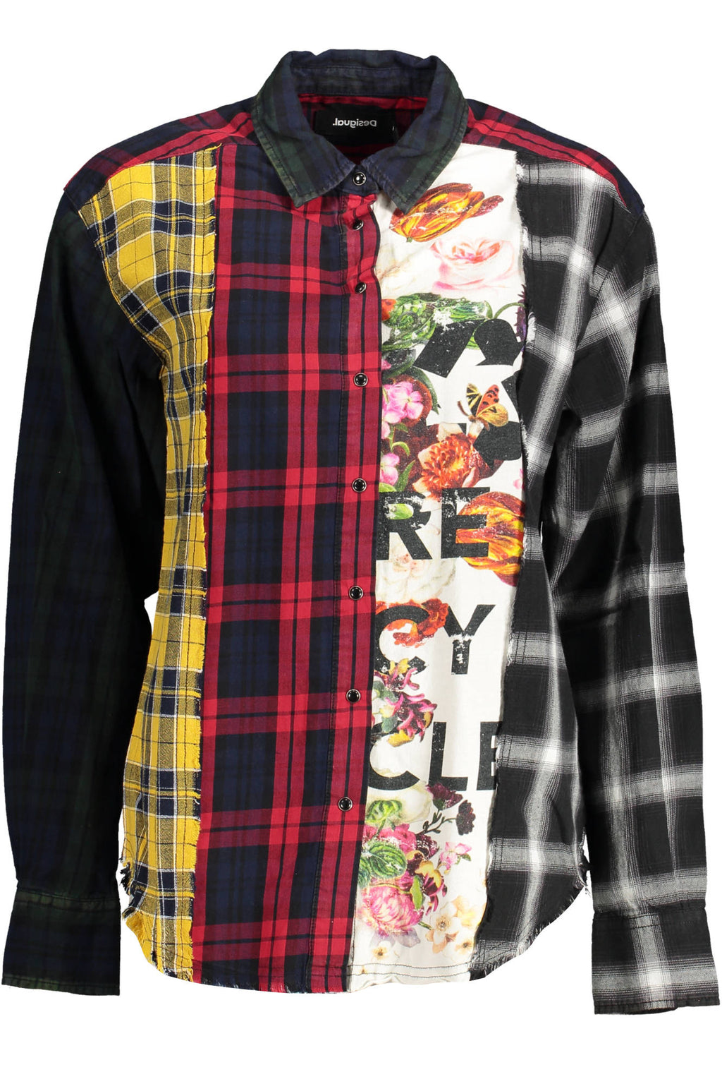 DESIGUAL LANGARMSHIRT DAMEN SCHWARZ