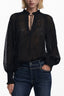 DESIGUAL DAMEN LANGARMSHIRT, SCHWARZ