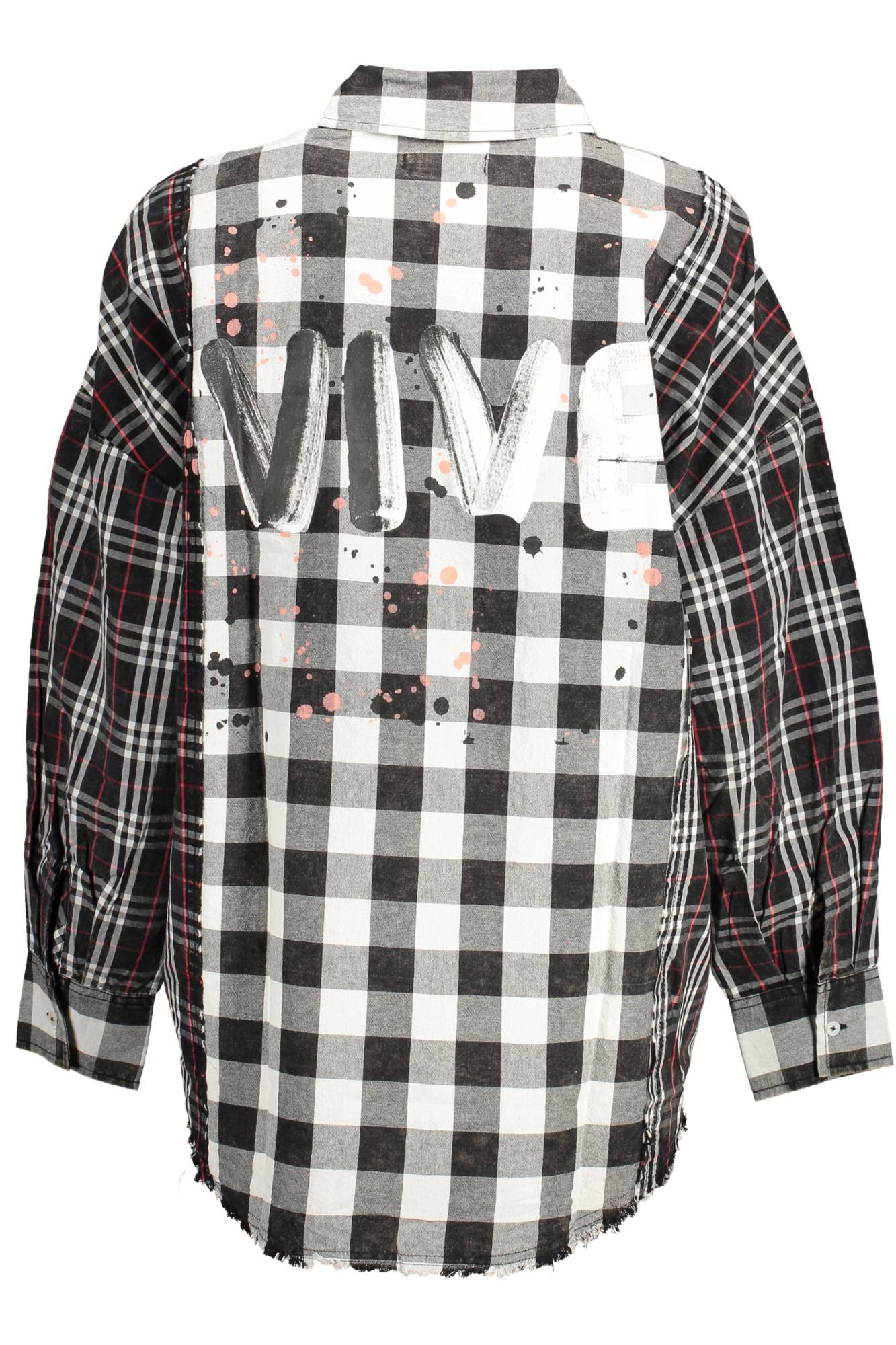 DESIGUAL LANGARM-HEMD DAMEN SCHWARZ