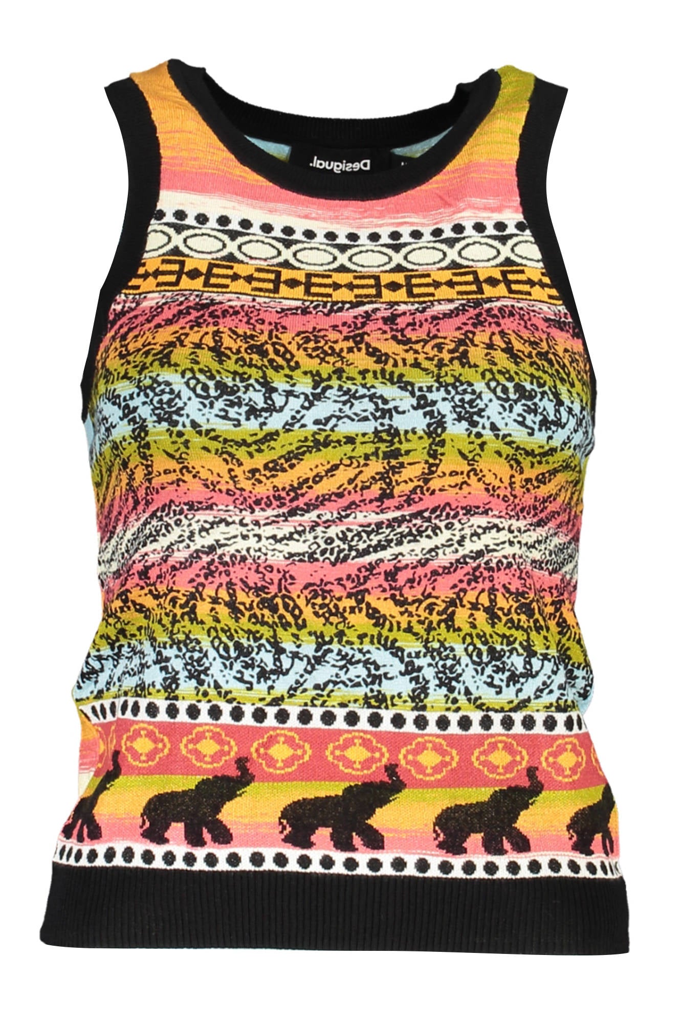 DESIGUAL DAMEN SCHWARZES TANKTOP Hauptbild