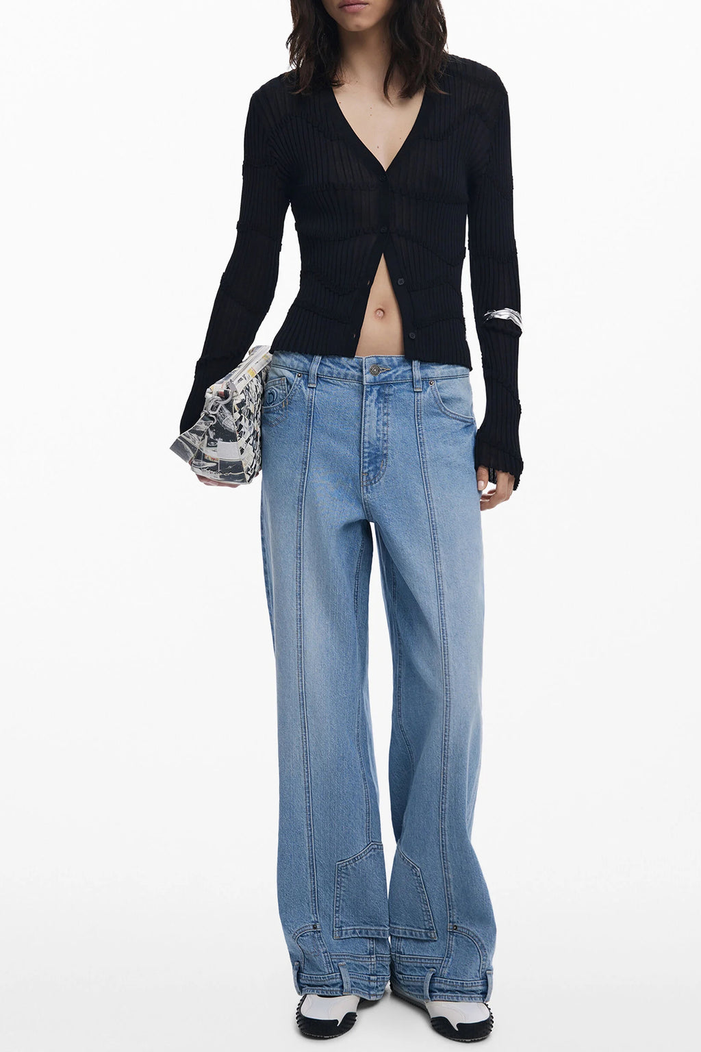 DESIGUAL DAMEN-CARDIGAN SCHWARZ