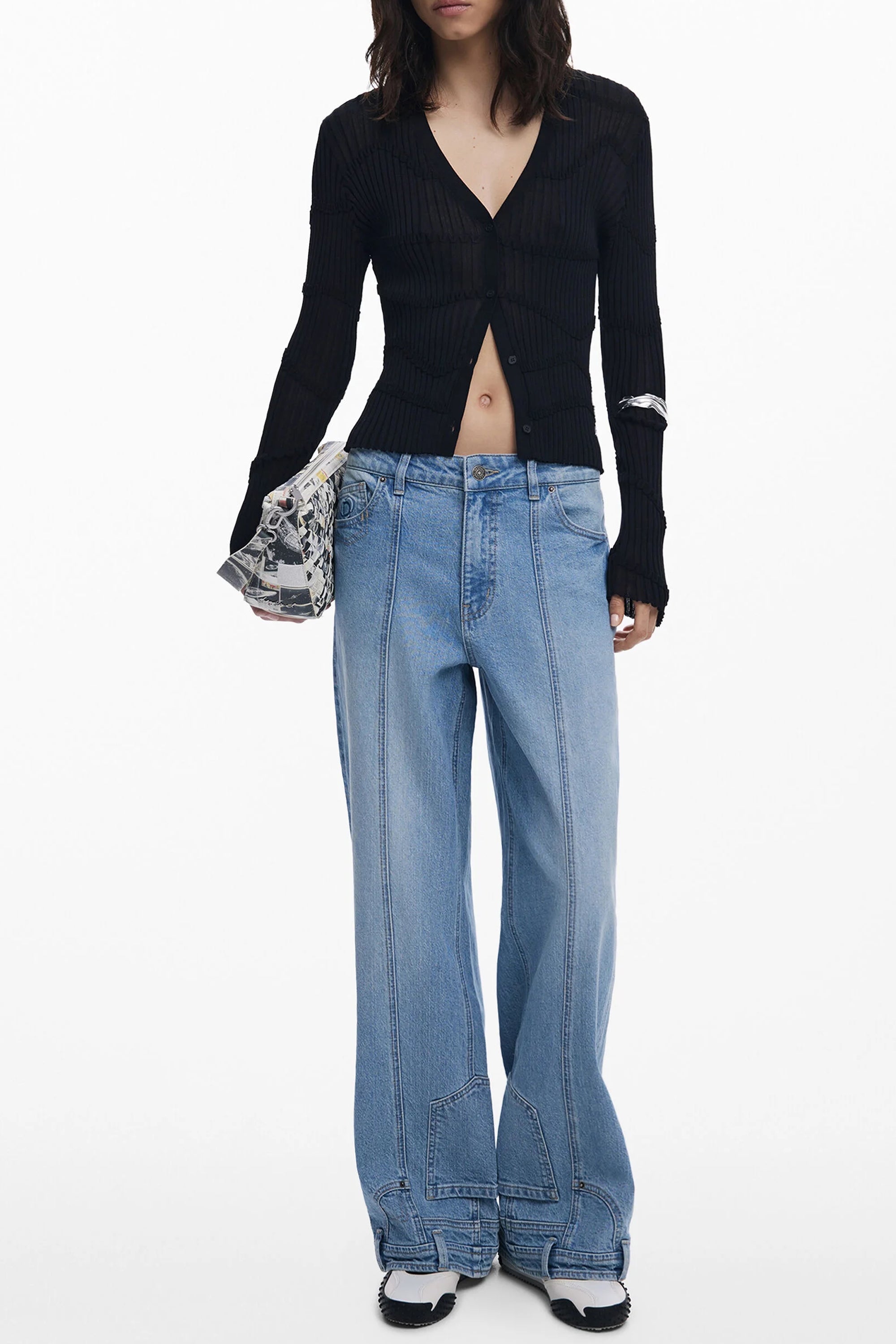 DESIGUAL DAMEN-CARDIGAN SCHWARZ