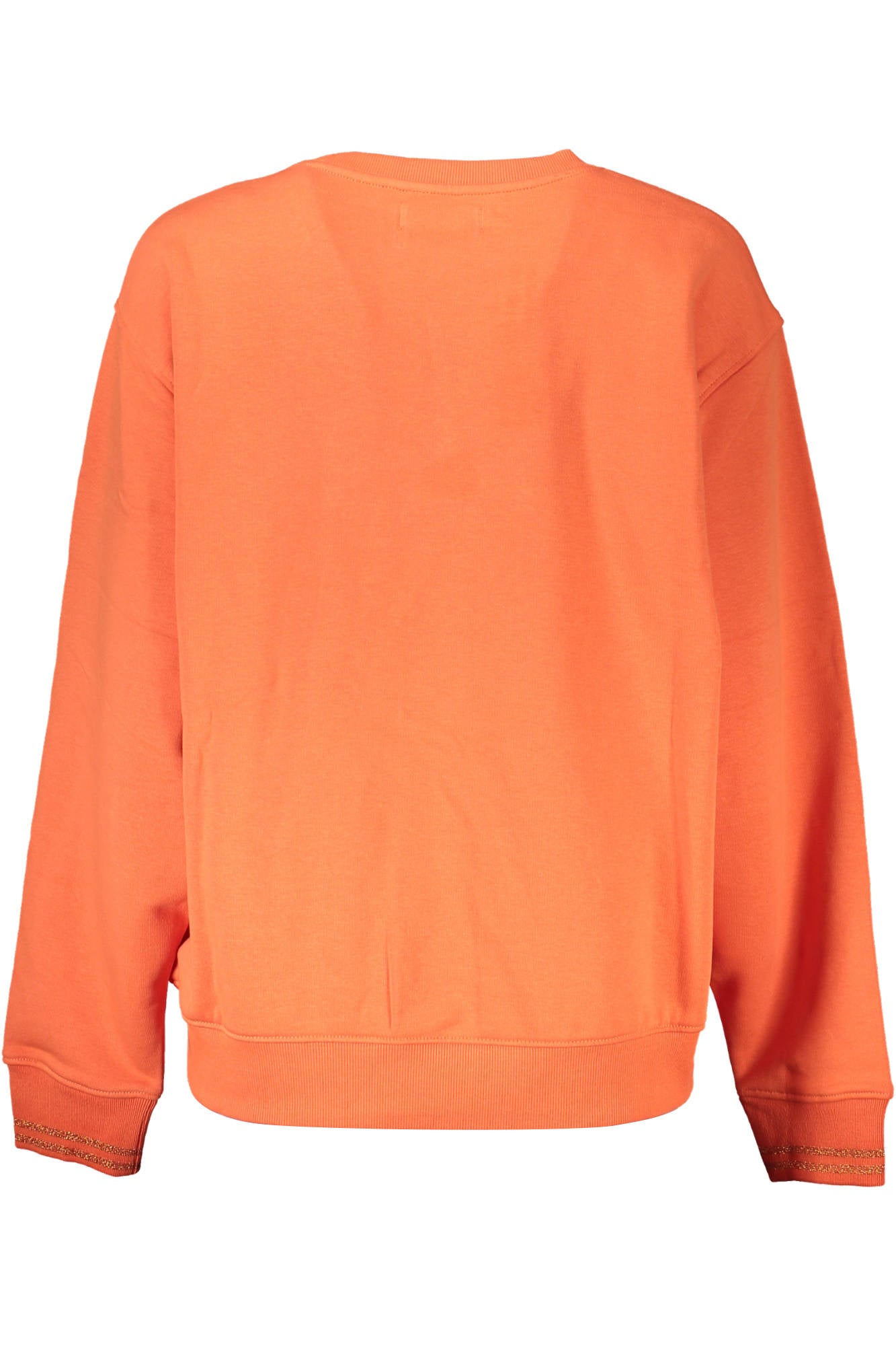 DESIGUAL Sweatshirt Damen Gelb – Rundhalsausschnitt mit Applikation für Frühjahr/Sommer Orange