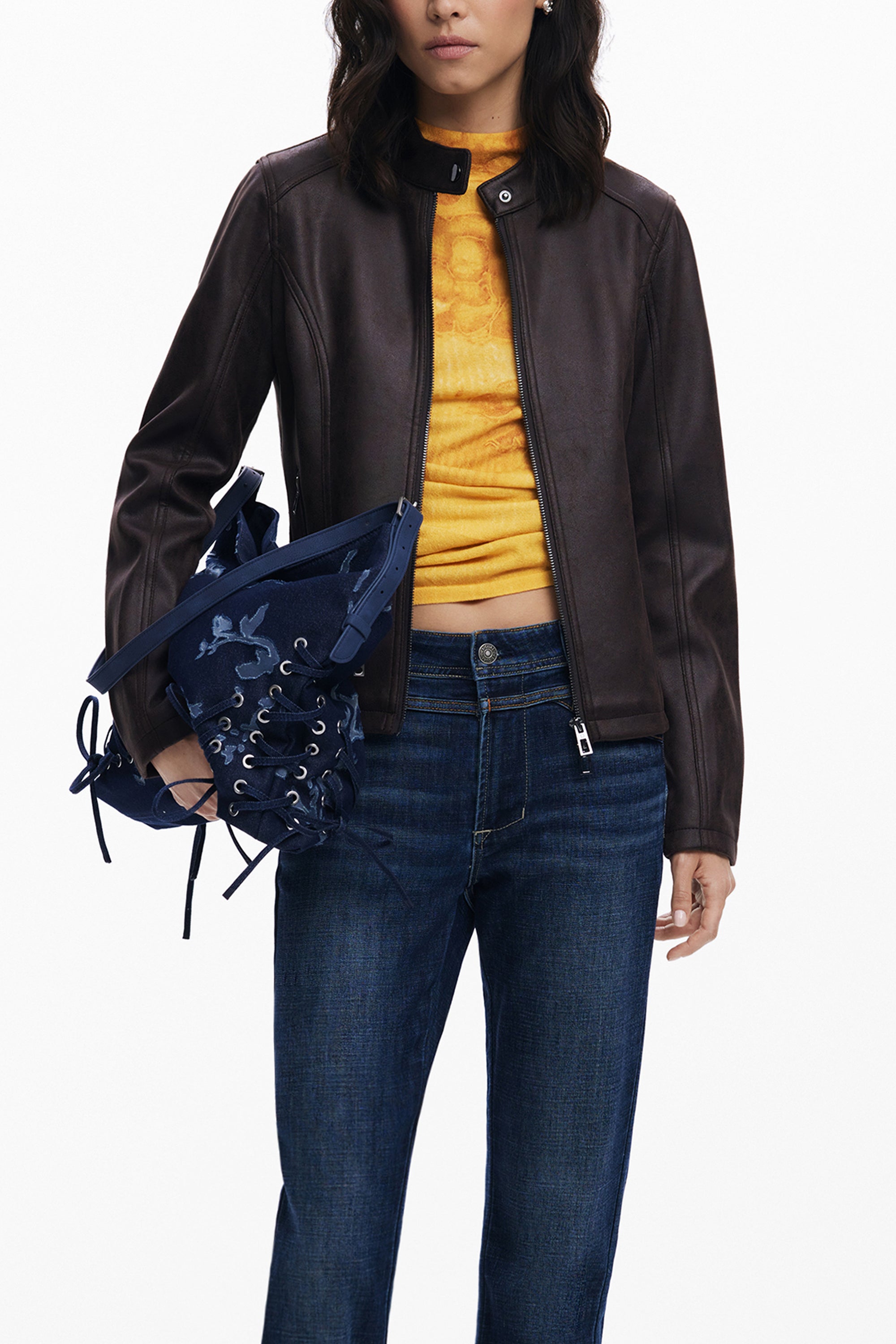 DESIGUAL DAMENJACKE BRAUN