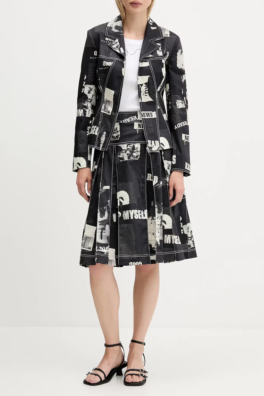 DESIGUAL DAMEN-LONGUETTE-ROCK SCHWARZ