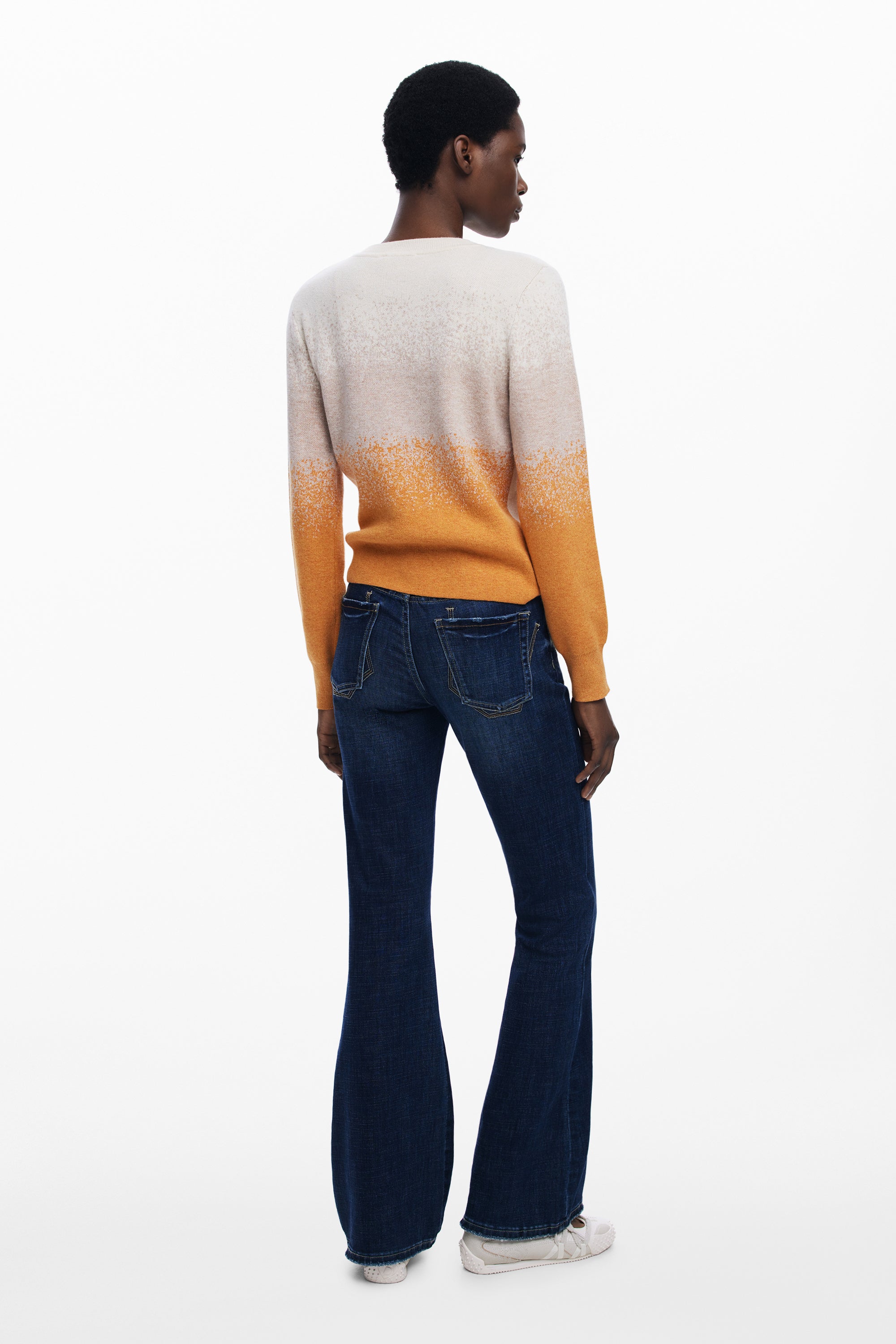 DESIGUAL BEIGE PULLOVER FÜR DAMEN