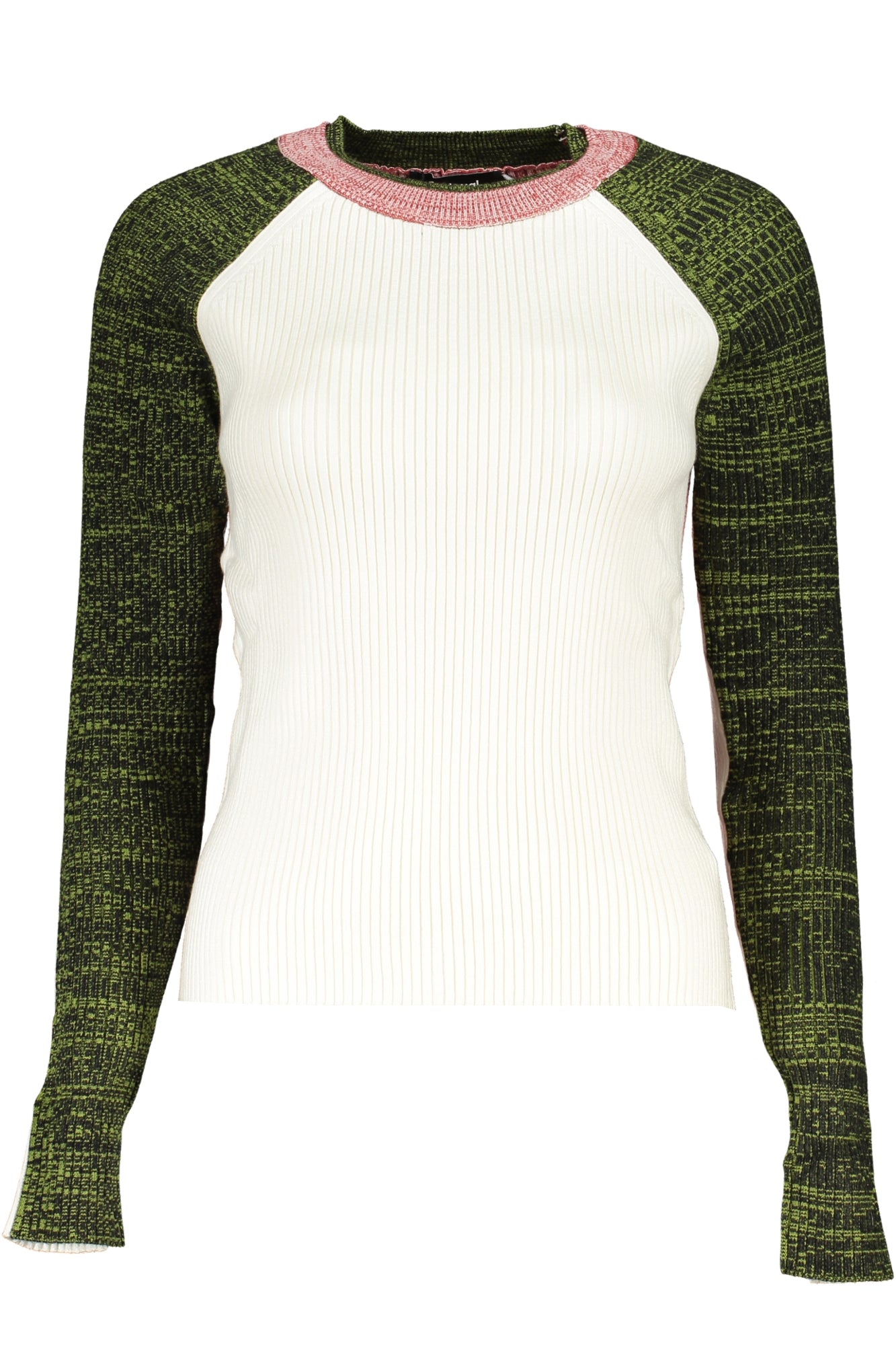 DESIGUAL Damenpullover weiß – Langärmliger Rundhals-Pullover für Herbst/Winter Weiß