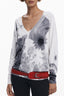 DESIGUAL WEISSER PULLOVER FÜR DAMEN