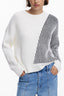 DESIGUAL DAMEN WEISSER PULLOVER