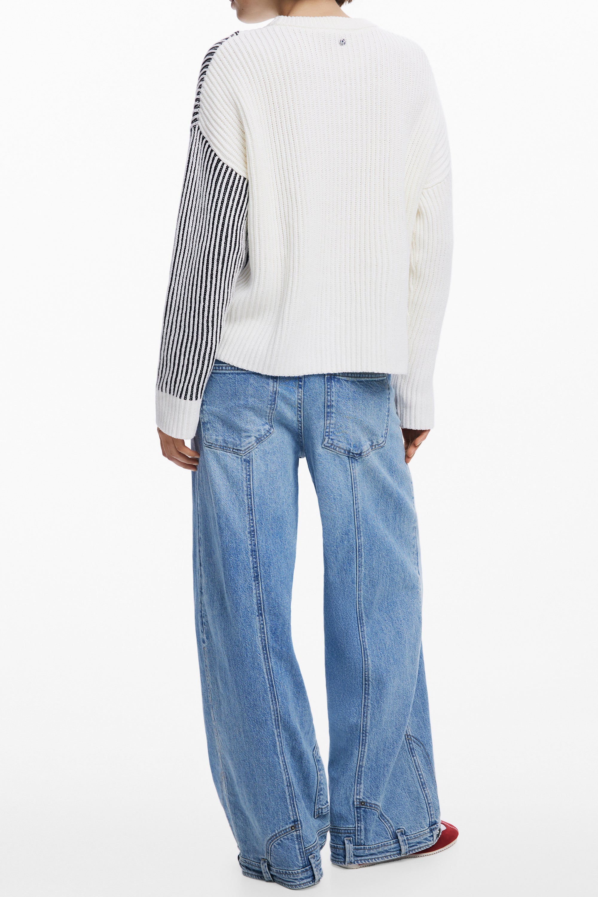 DESIGUAL DAMEN WEISSER PULLOVER Zweitbild