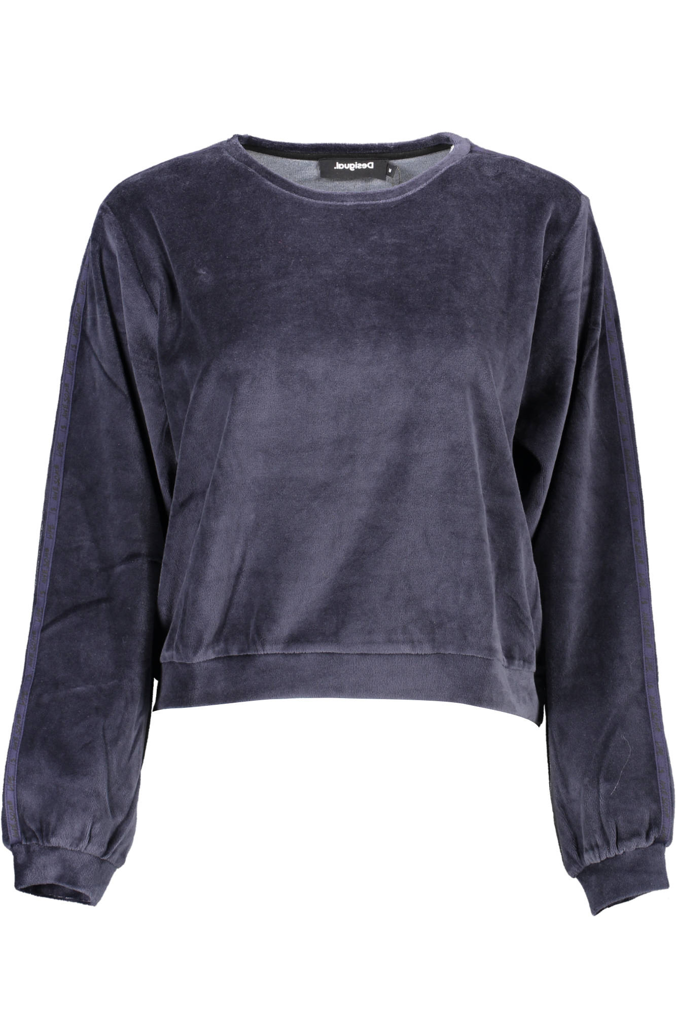 DESIGUAL Pullover Damen – Blauer Rundhalspullover aus Baumwolle für Herbst/Winter Blau