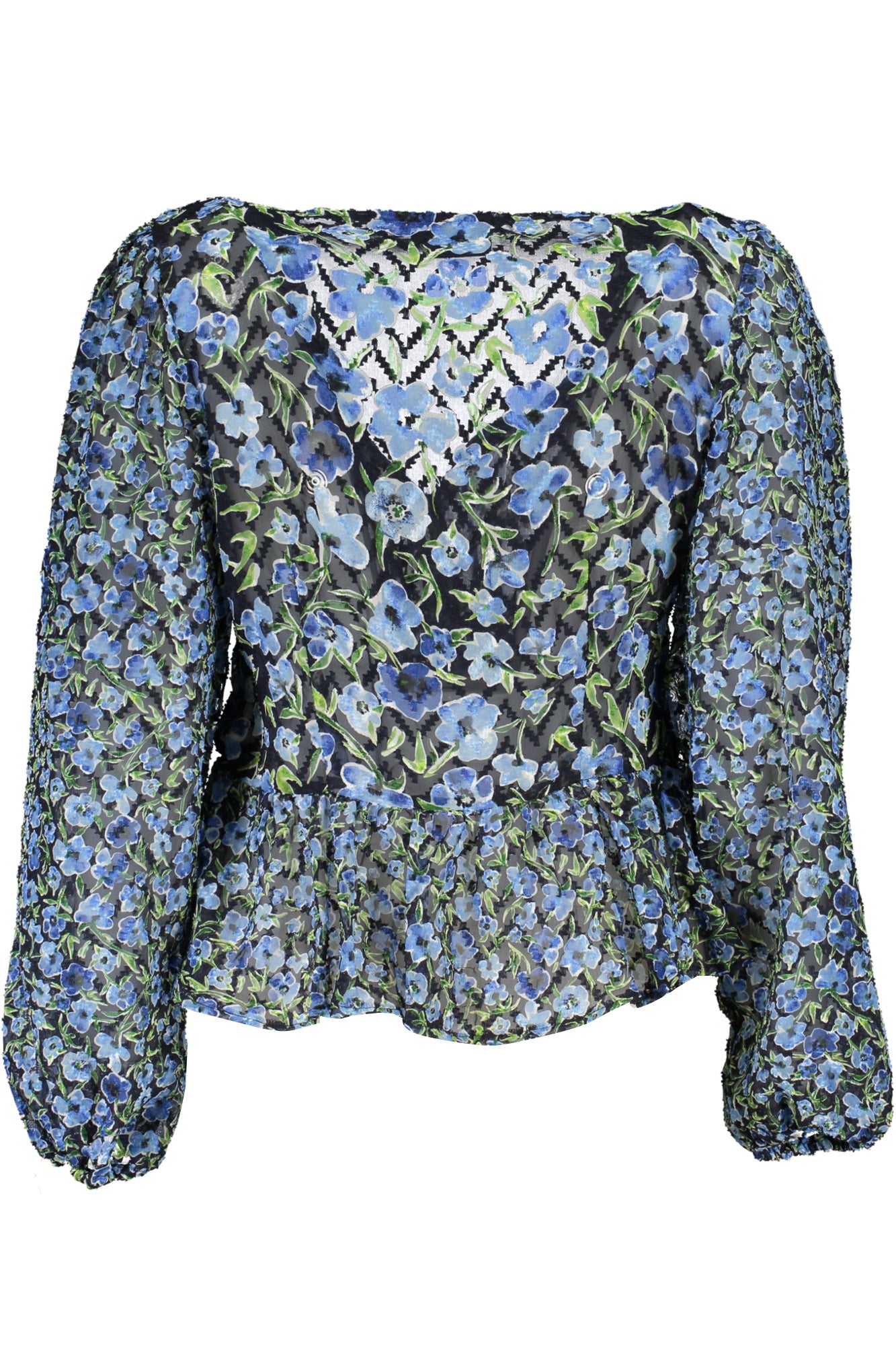 DESIGUAL Damenpullover Rosa – V-Ausschnitt Langarm für Frühling/Sommer | soulluna.de Blau